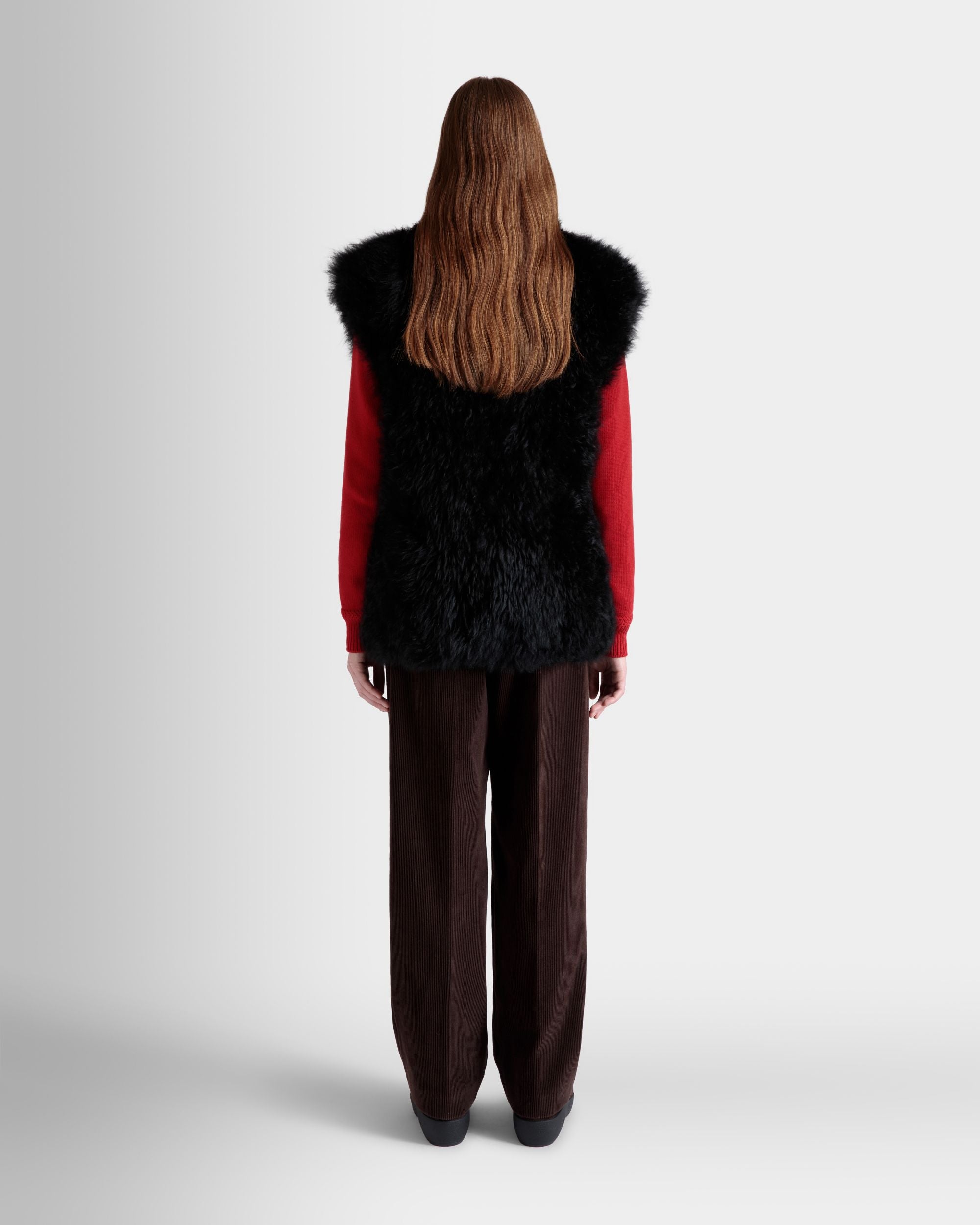 Gilet Winter Capsule In Shearling Nero - Donna - Bally - 06