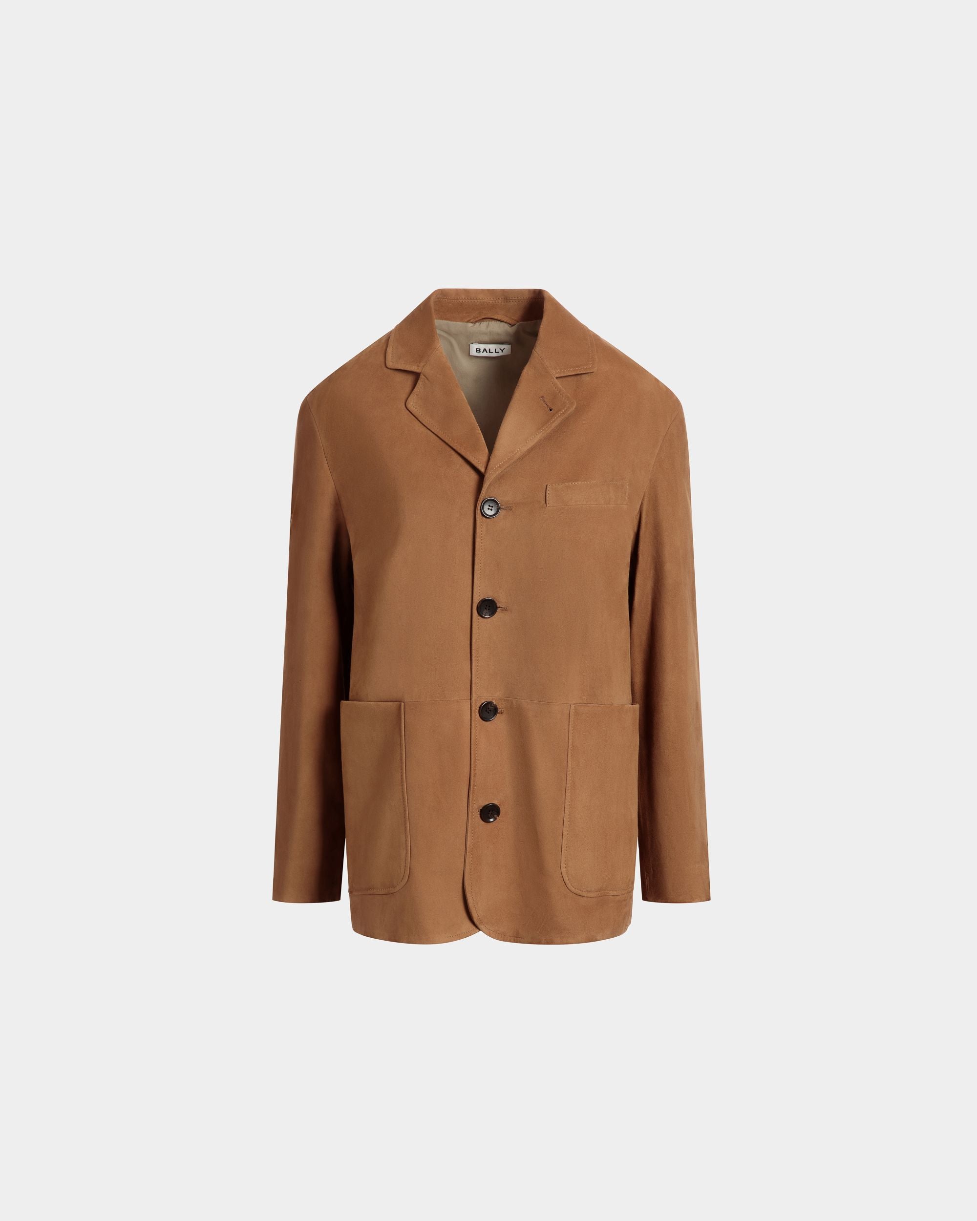 Blazer In Pelle Scamosciata Marrone - Donna - Bally - 01
