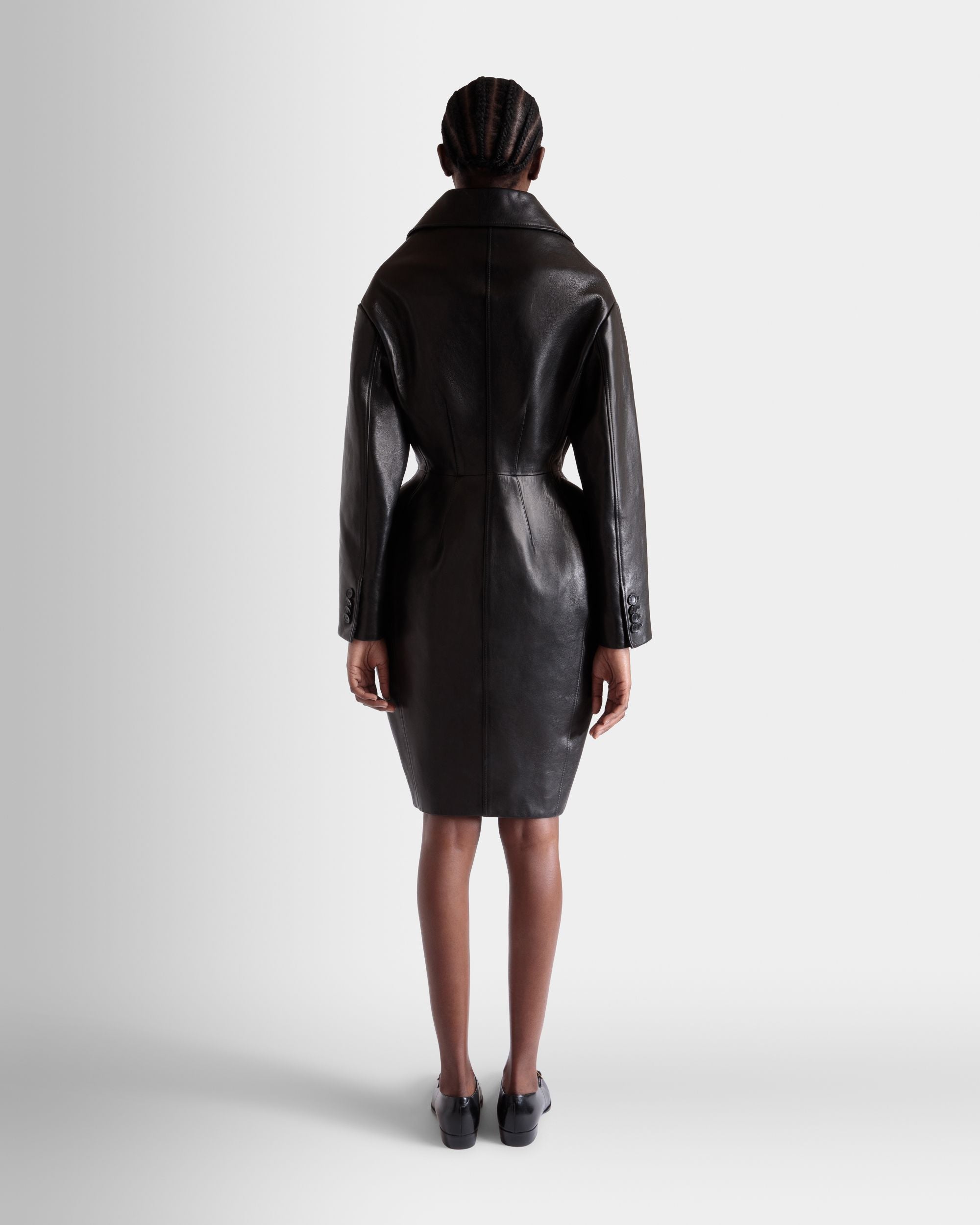 Cappotto In Pelle Nera - Donna - Bally - 06