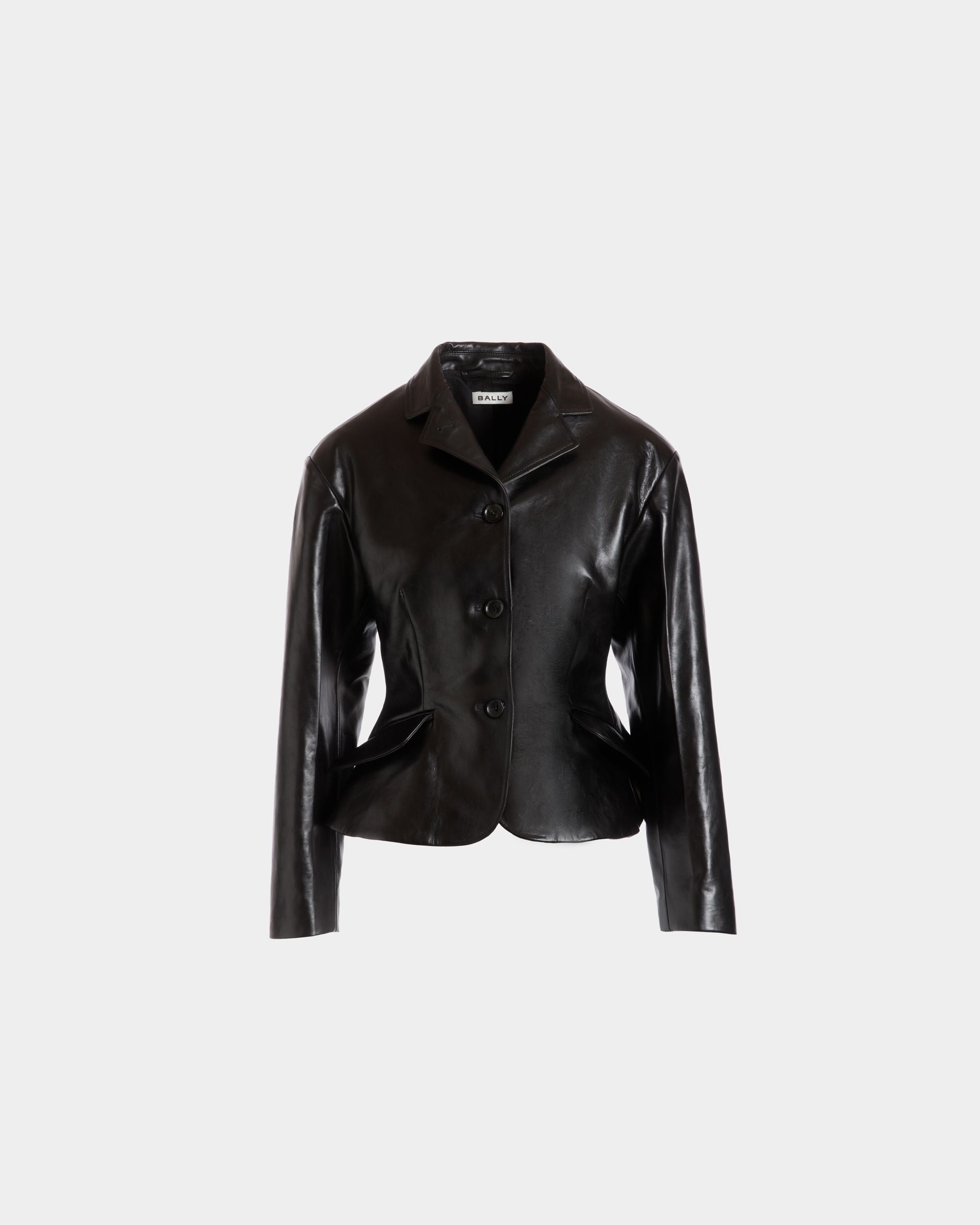Blazer In Pelle Nera - Donna - Bally - 01