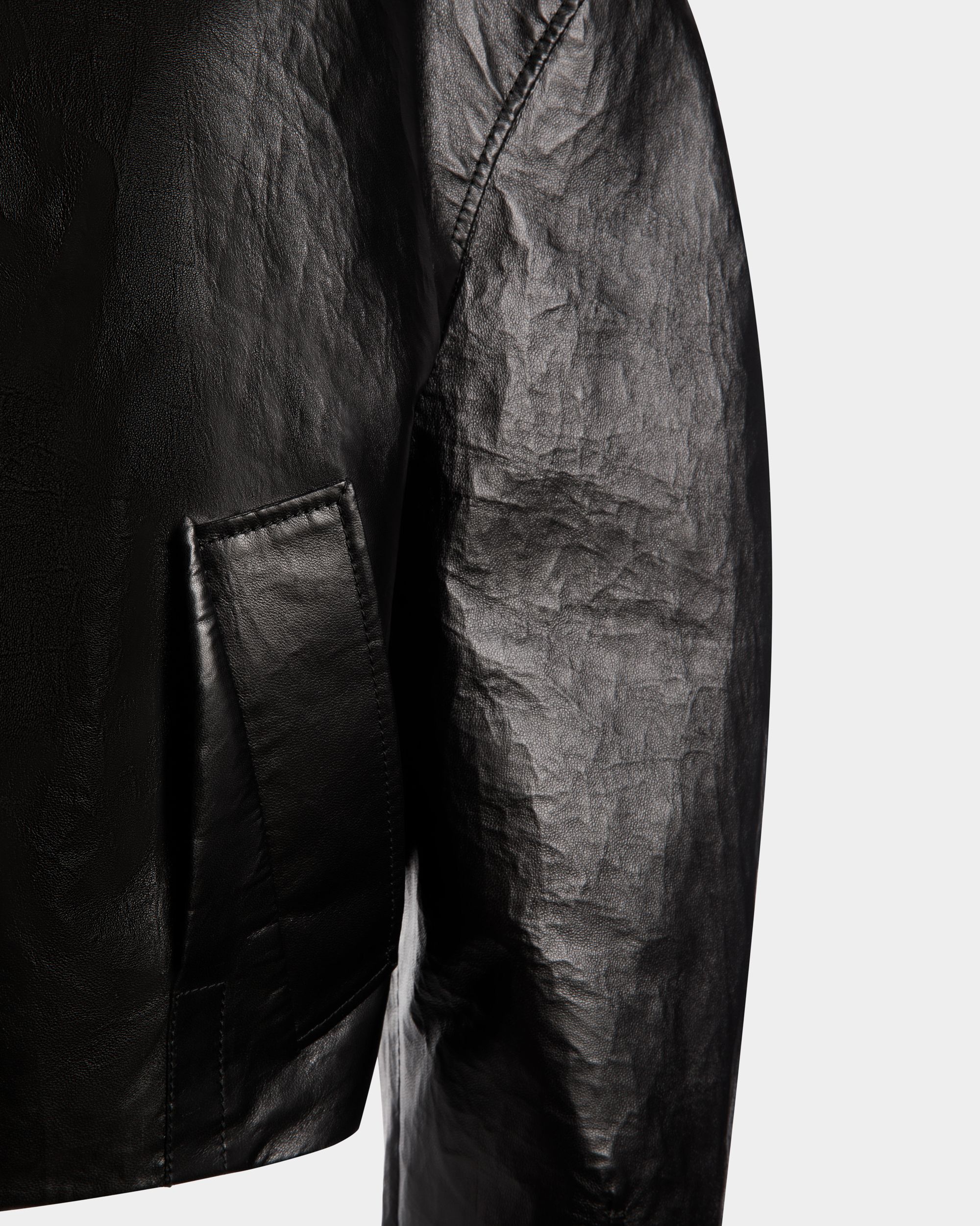 Giubbotto In Pelle Nera - Donna - Bally - 04