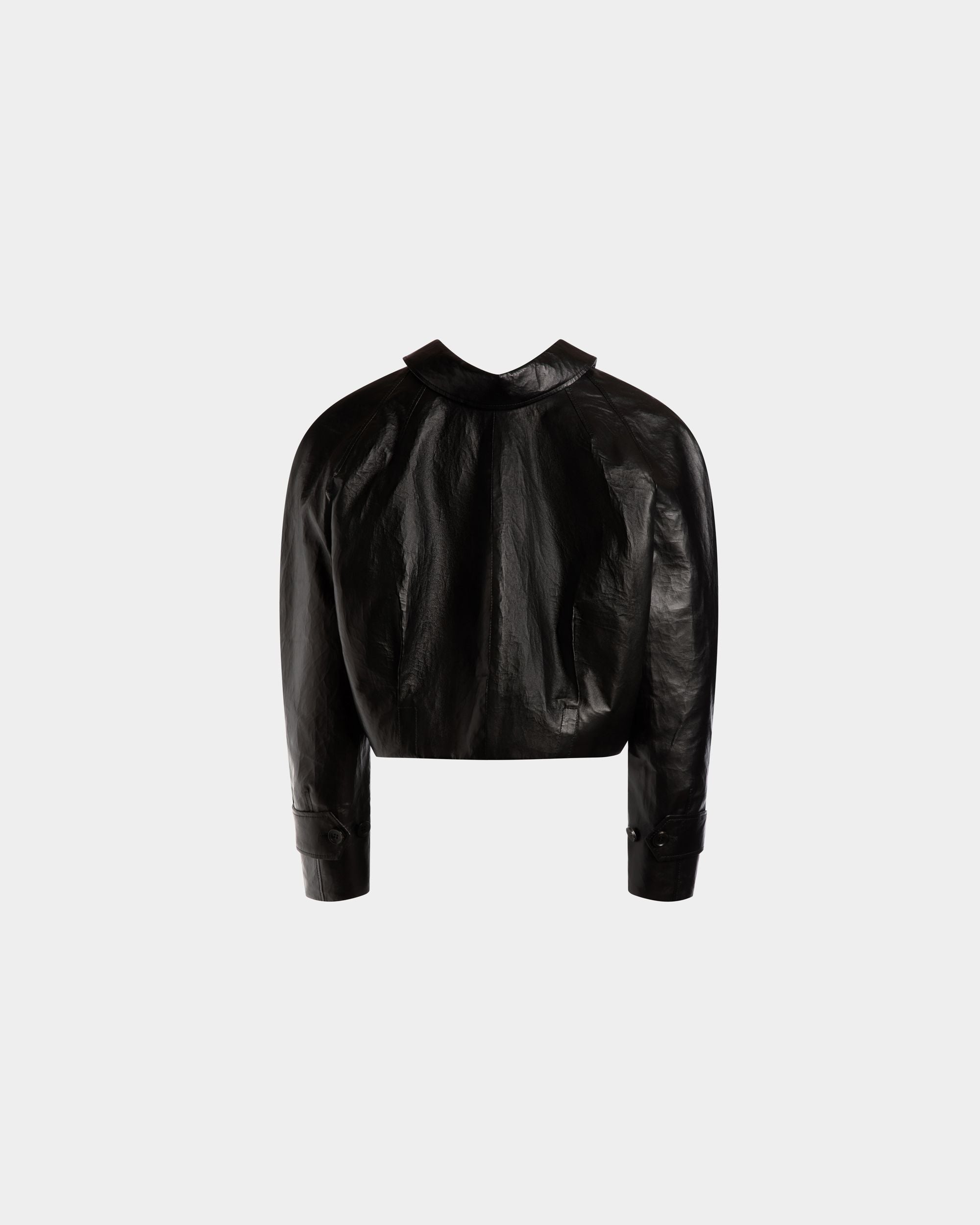 Giubbotto In Pelle Nera - Donna - Bally - 06
