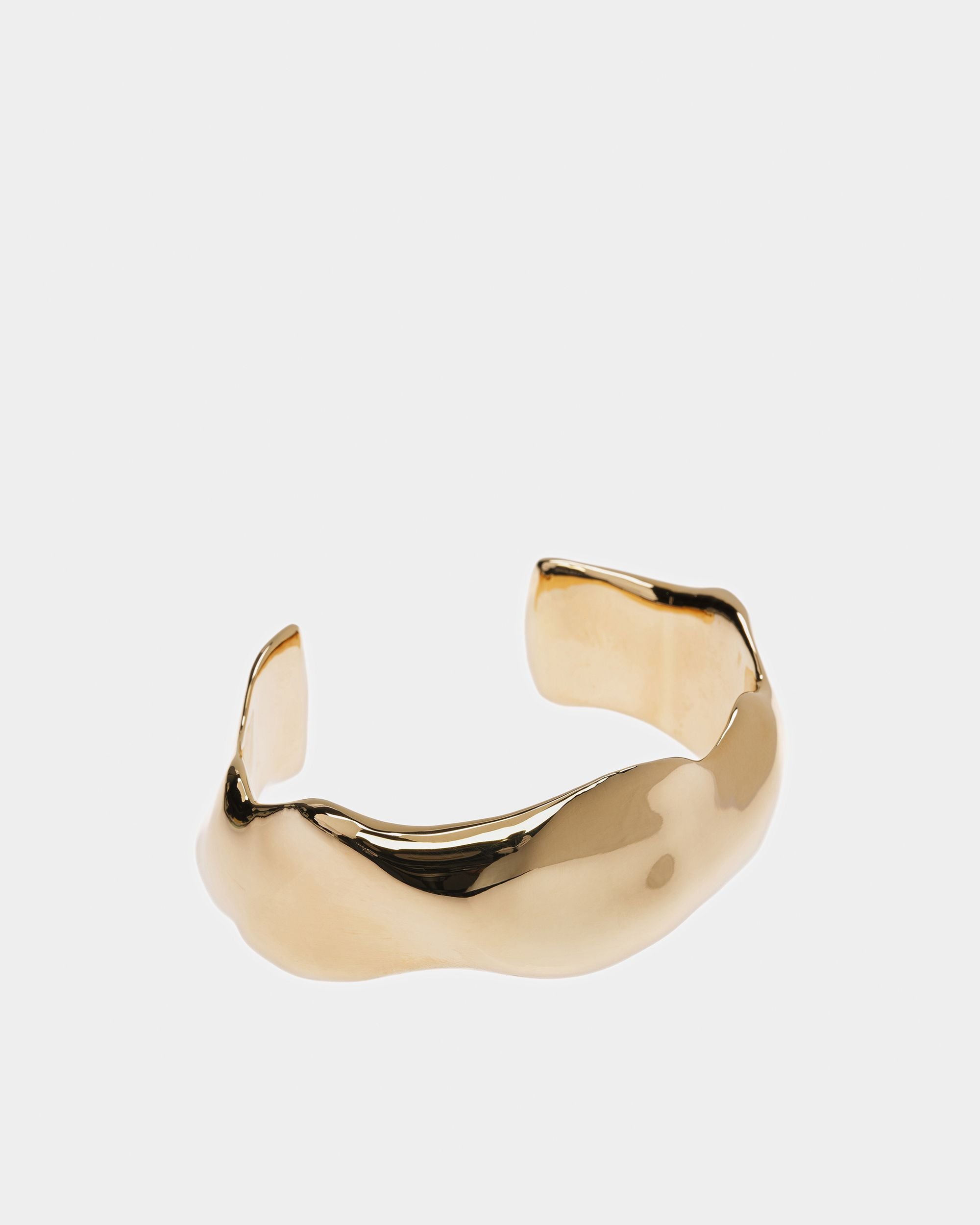 Bracciale Rigido A Polsiera Chunky In Oro Giallo - Donna - Bally - 01
