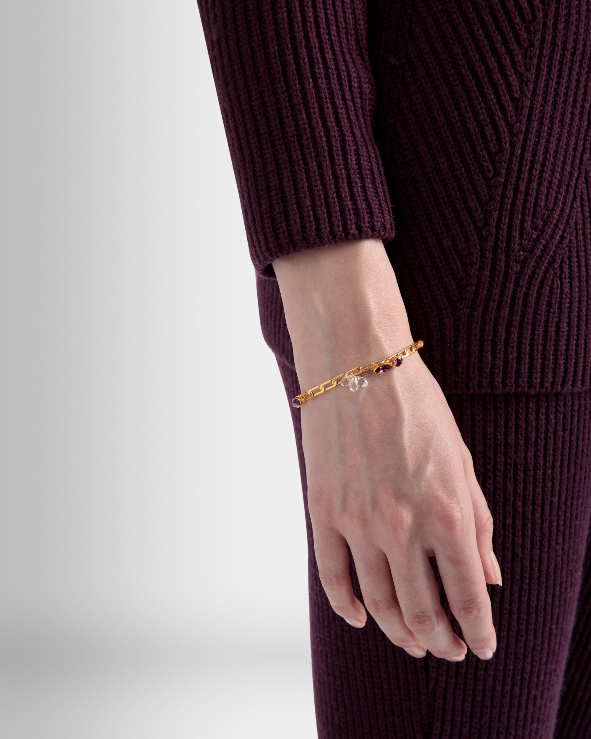 Bracciale Soir In Oro Martellato - Donna - Bally - 02