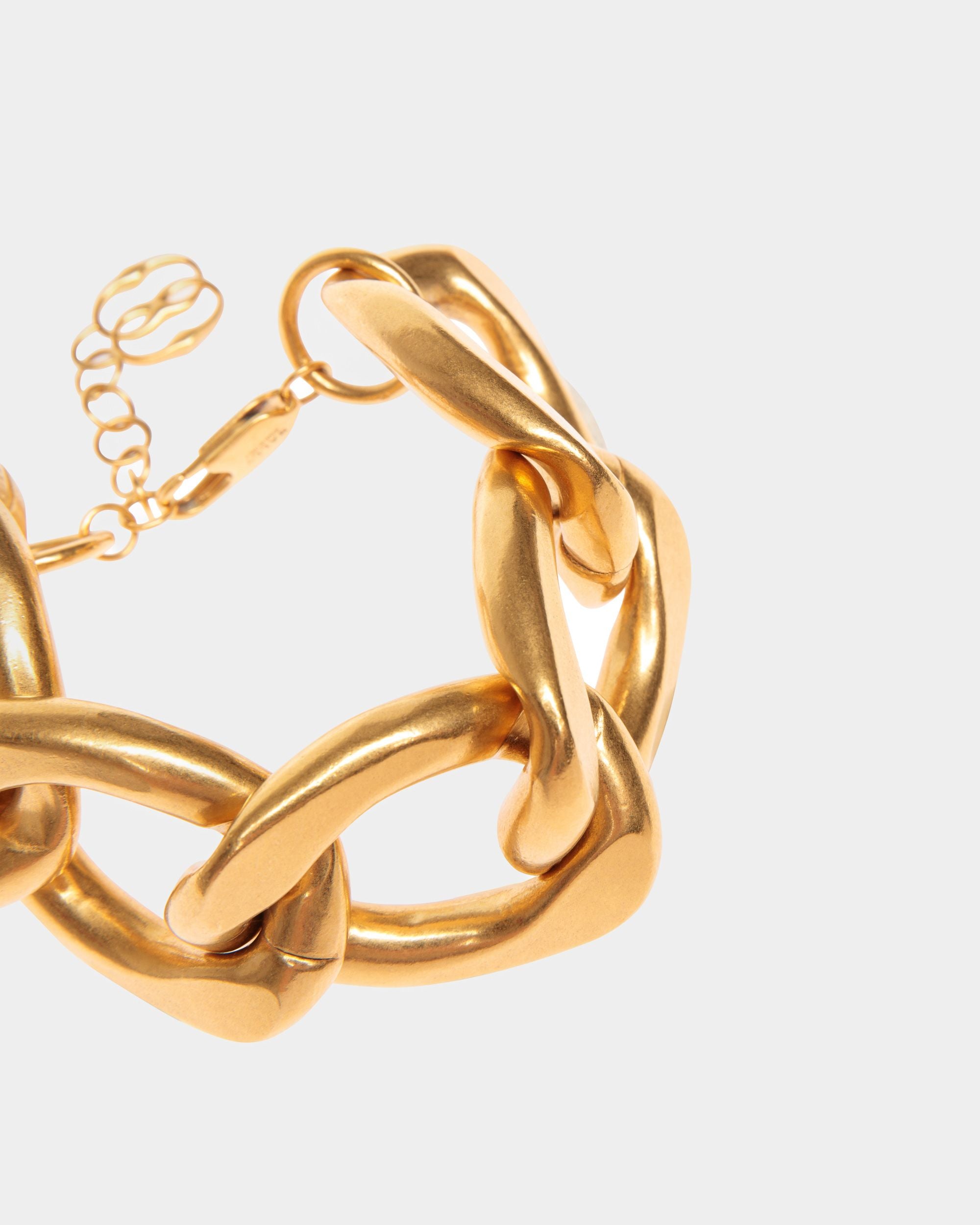 Bracciale A Catena In Oro Martellato - Donna - Bally - 03