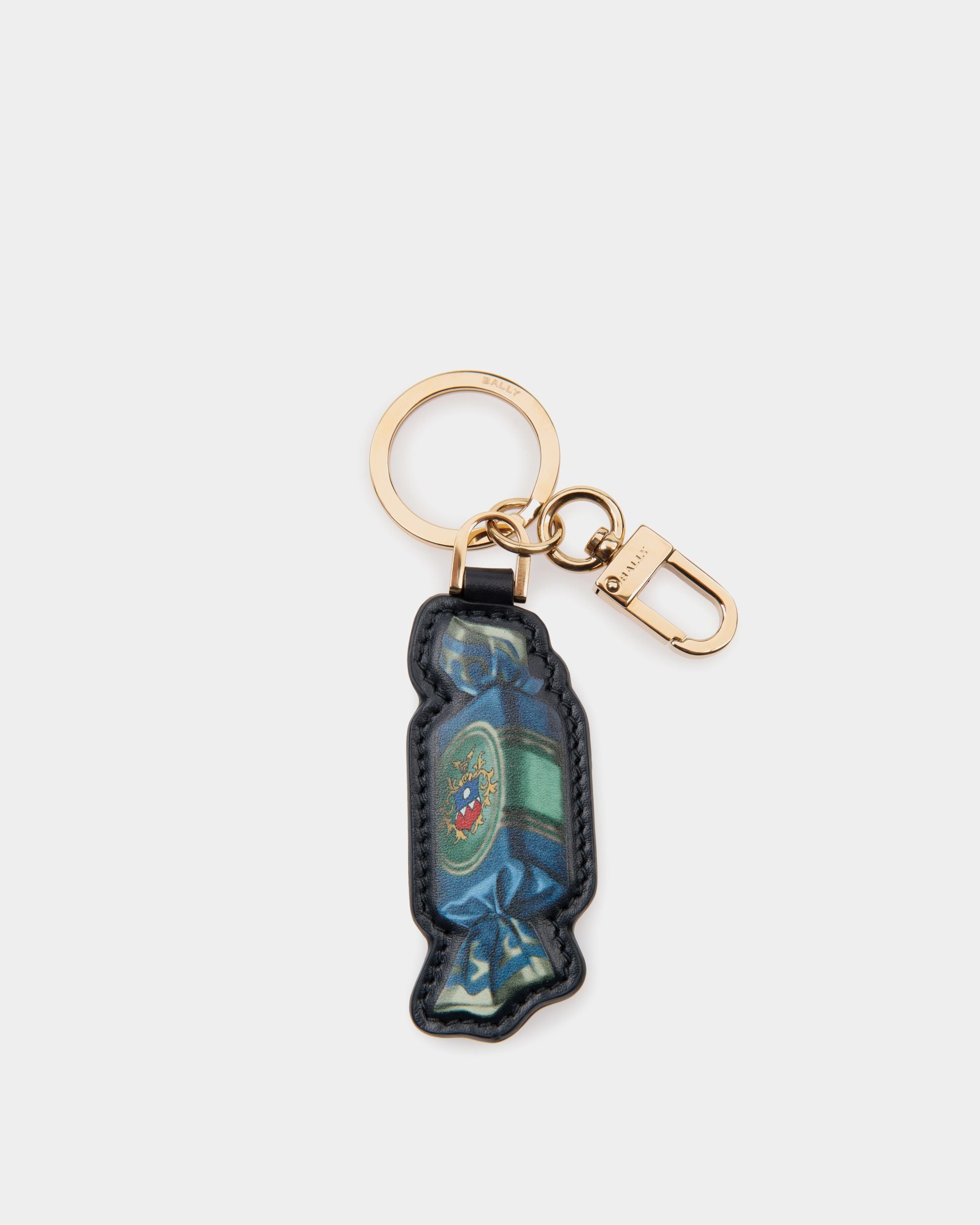 Unda Keychain In Choco-Candy Print Leather - Donna - Bally - 01