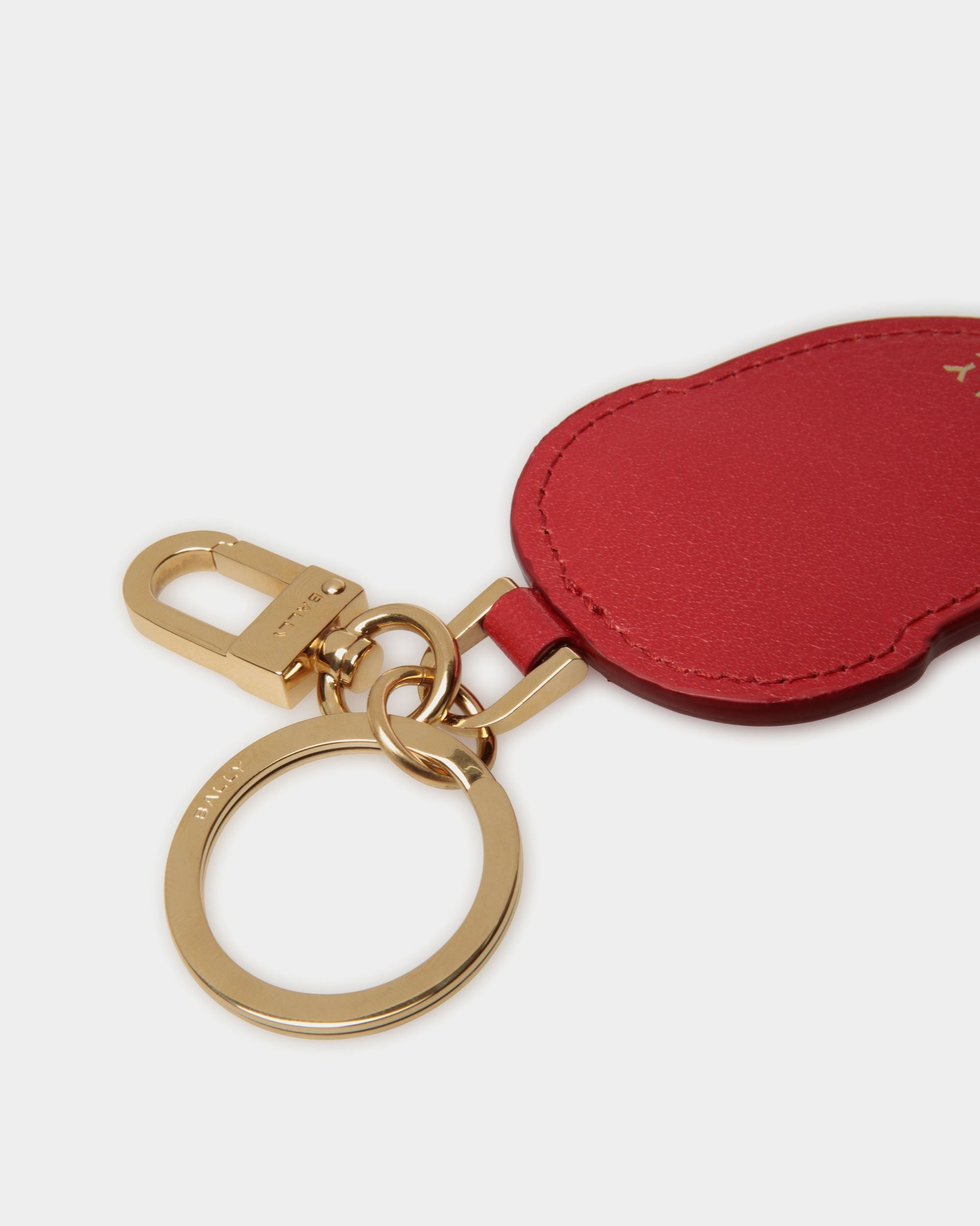 Portachiavi Unda In Pelle Rossa - Donna - Bally - 03