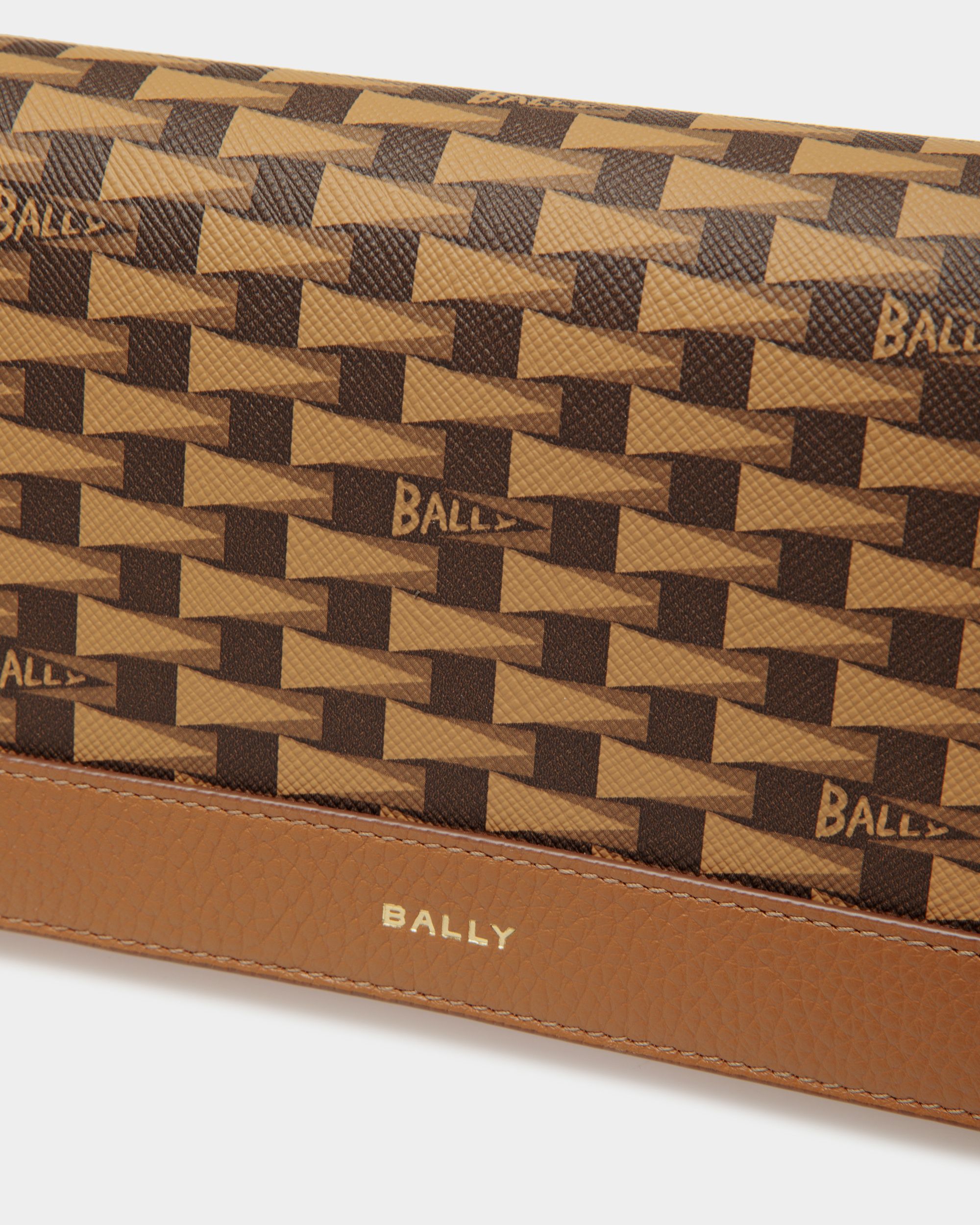 Portafoglio Continental Pennant In Tpu Ocra - Donna - Bally - 04