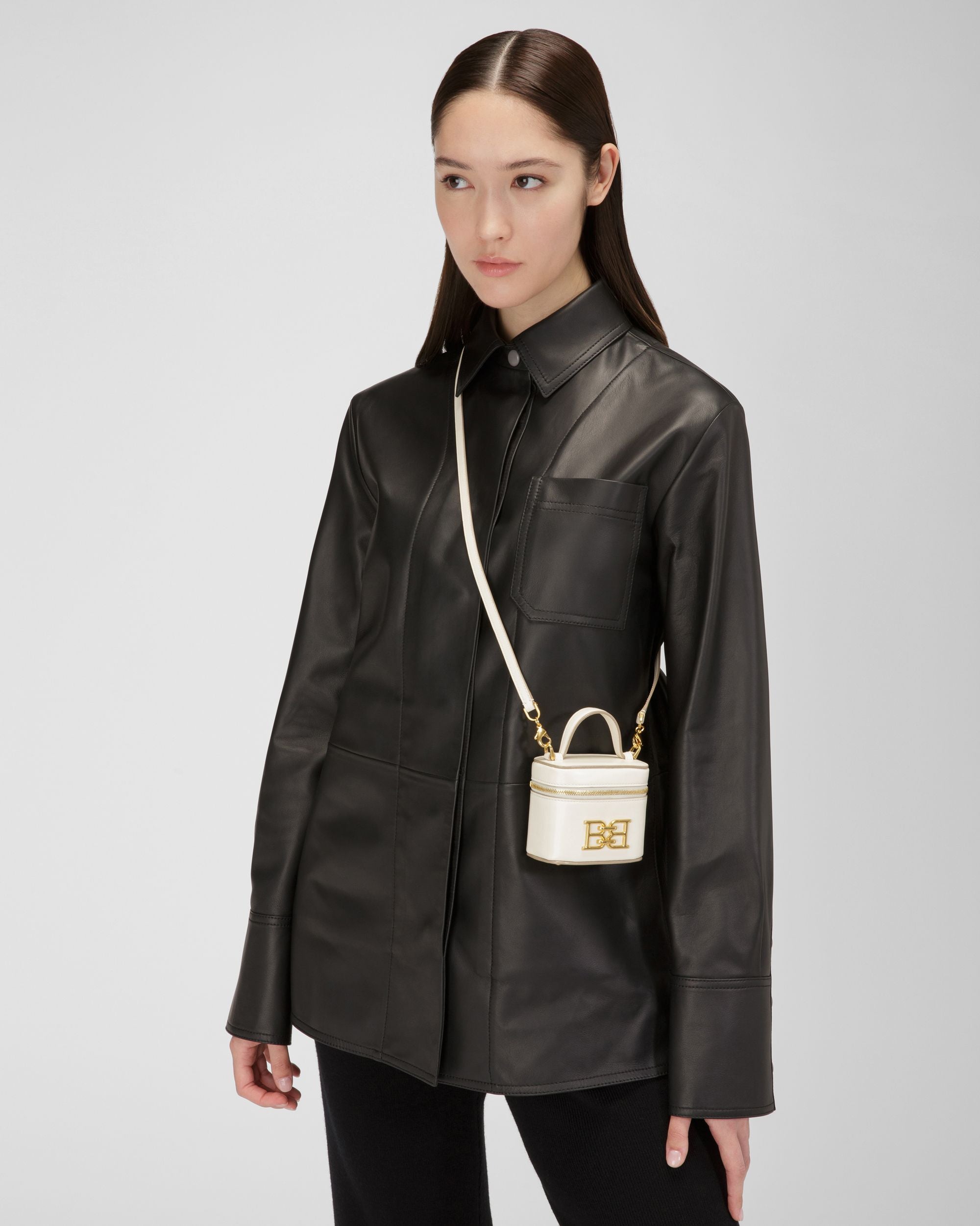 Beys Vanity Case In Pelle Avorio - Donna - Bally - 02