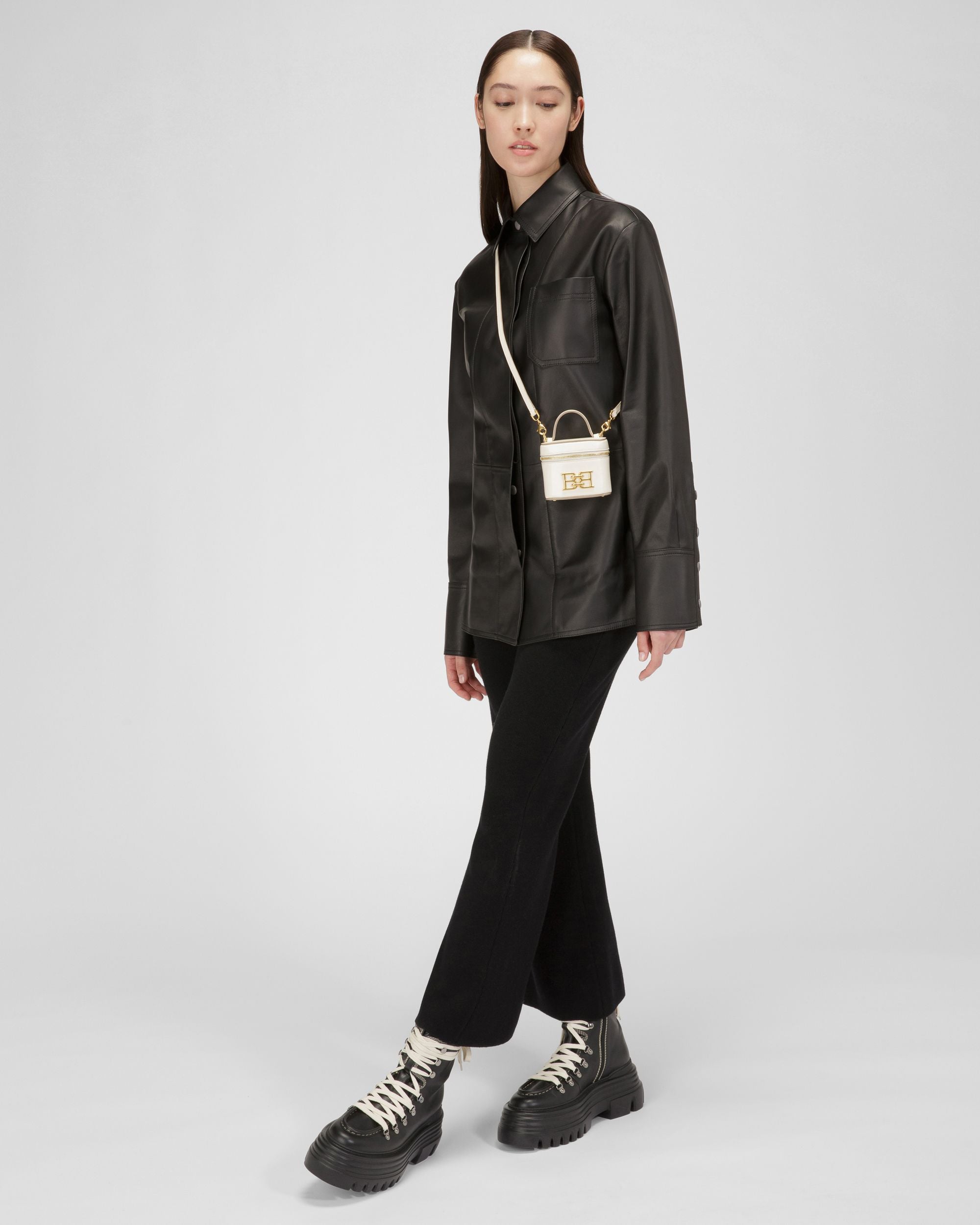Beys Vanity Case In Pelle Avorio - Donna - Bally - 07