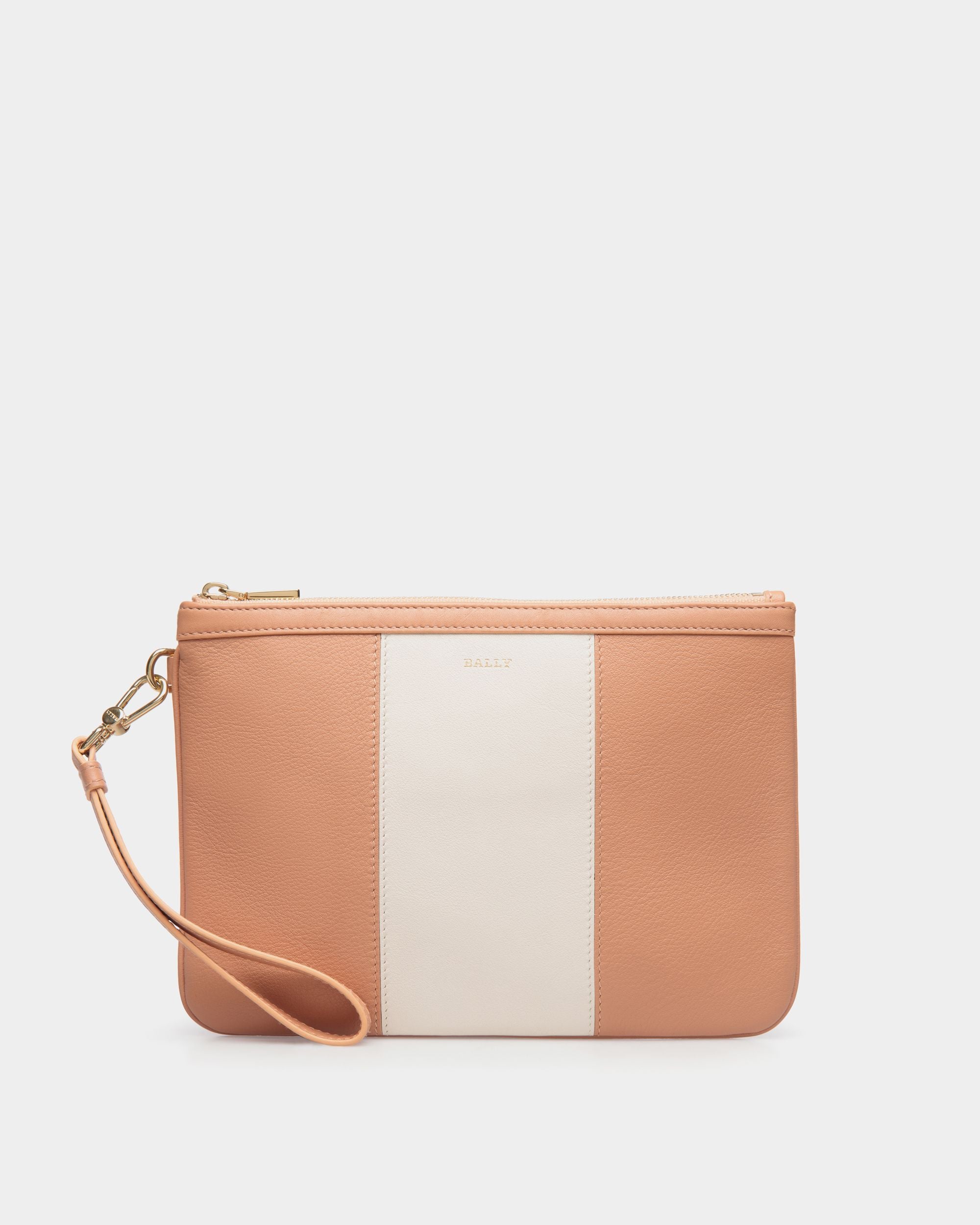 Cabana Clutch In Orange Bovine - Donna - Bally - 01