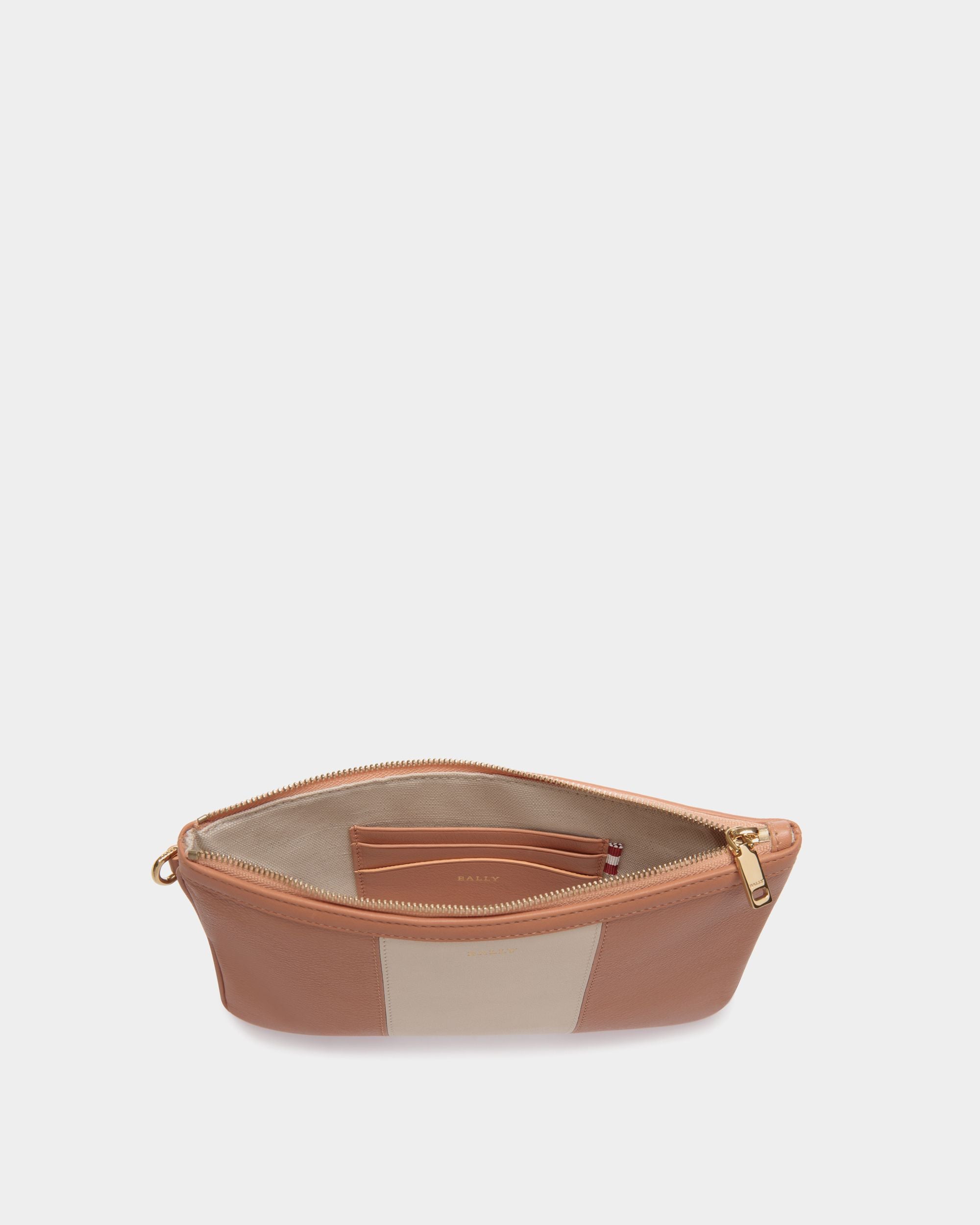 Cabana Clutch In Orange Bovine - Donna - Bally - 03