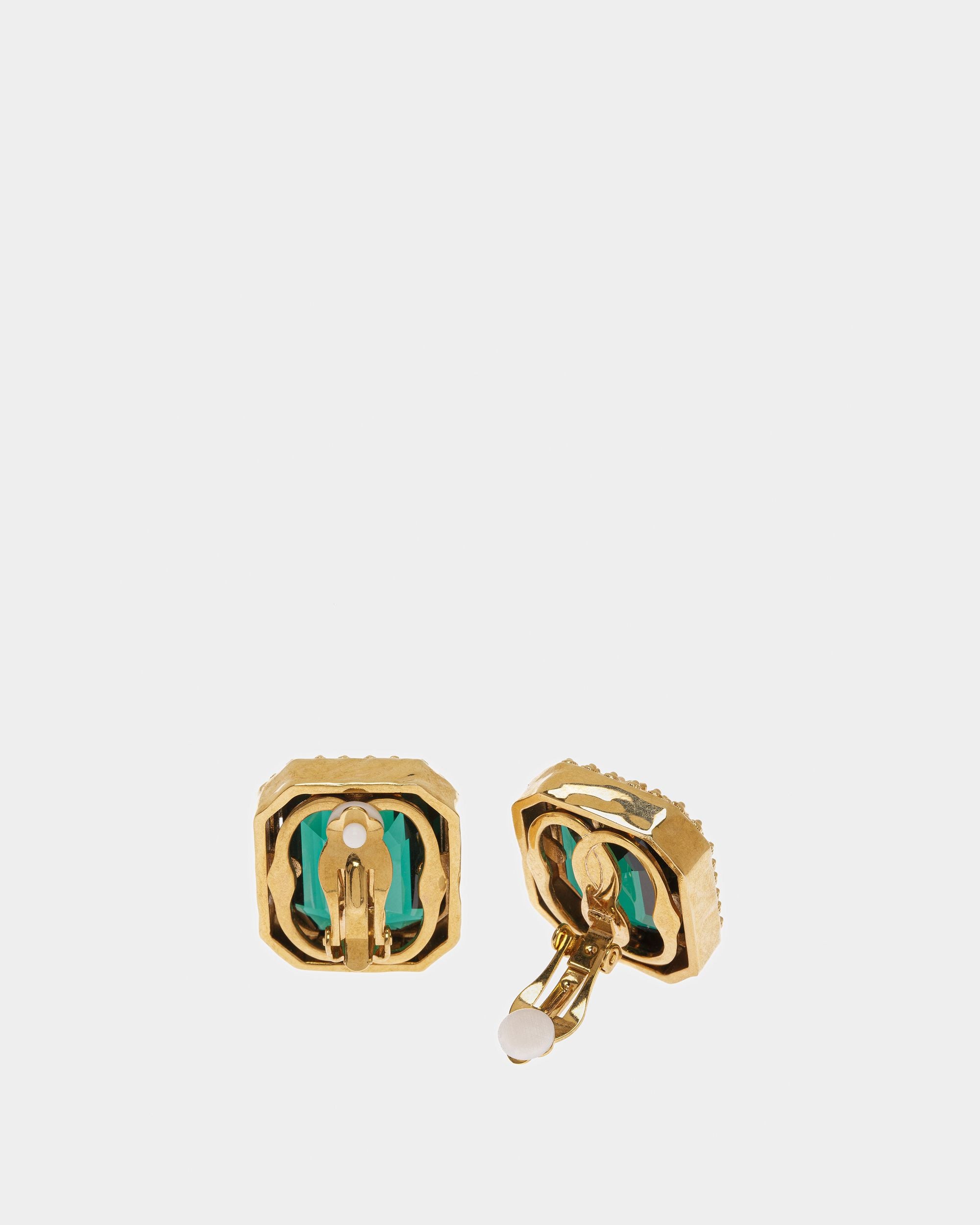 Orecchini A Clip In Smeraldo - Donna - Bally - 03
