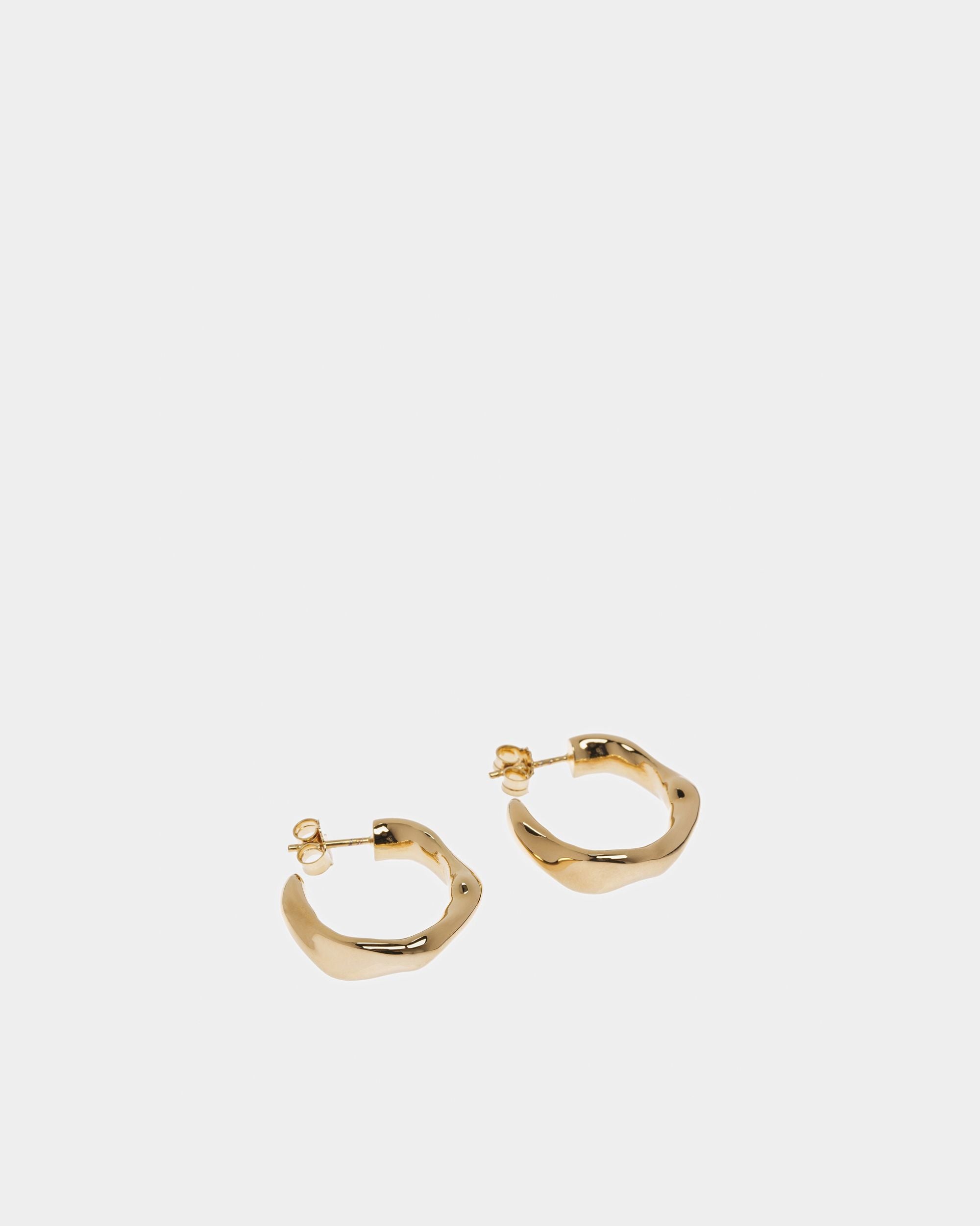 Orecchini A Cerchio Piccoli In Oro Giallo - Donna - Bally - 01