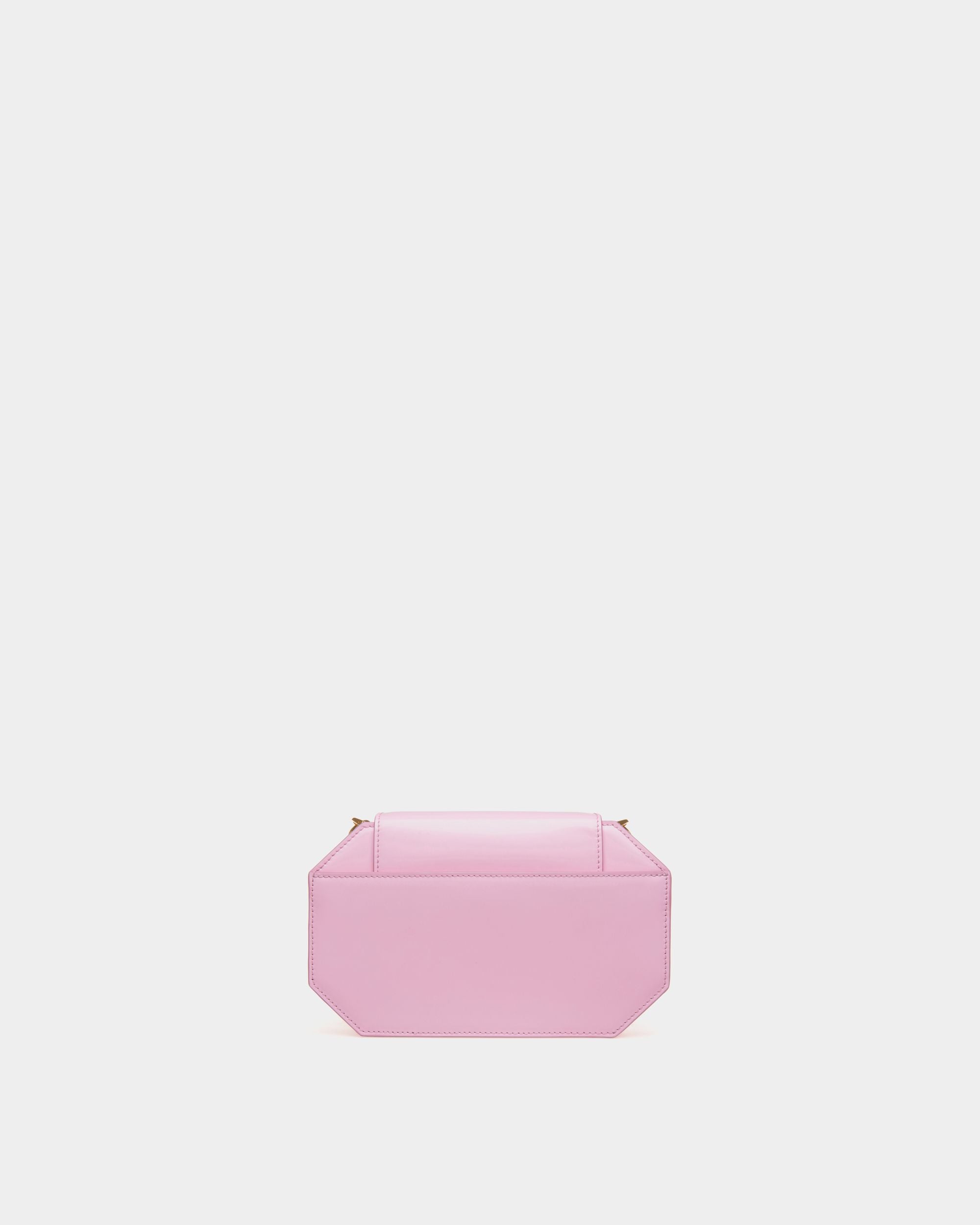 Borsa Mini Emblem In Pelle Spazzolata Rosa - Donna - Bally - 02