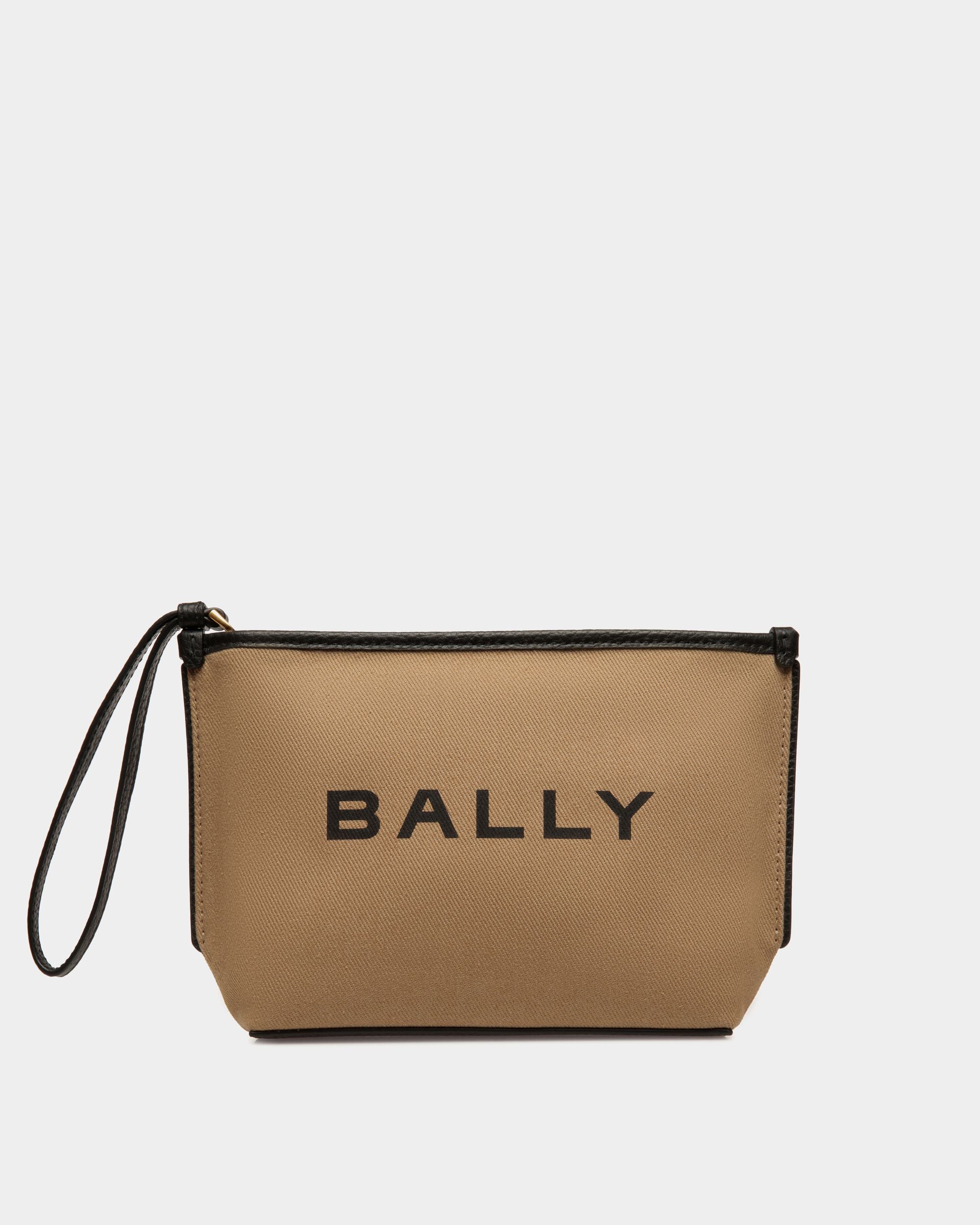Bustina Con Zip Bar In Tela E Pelle - Donna - Bally - 01
