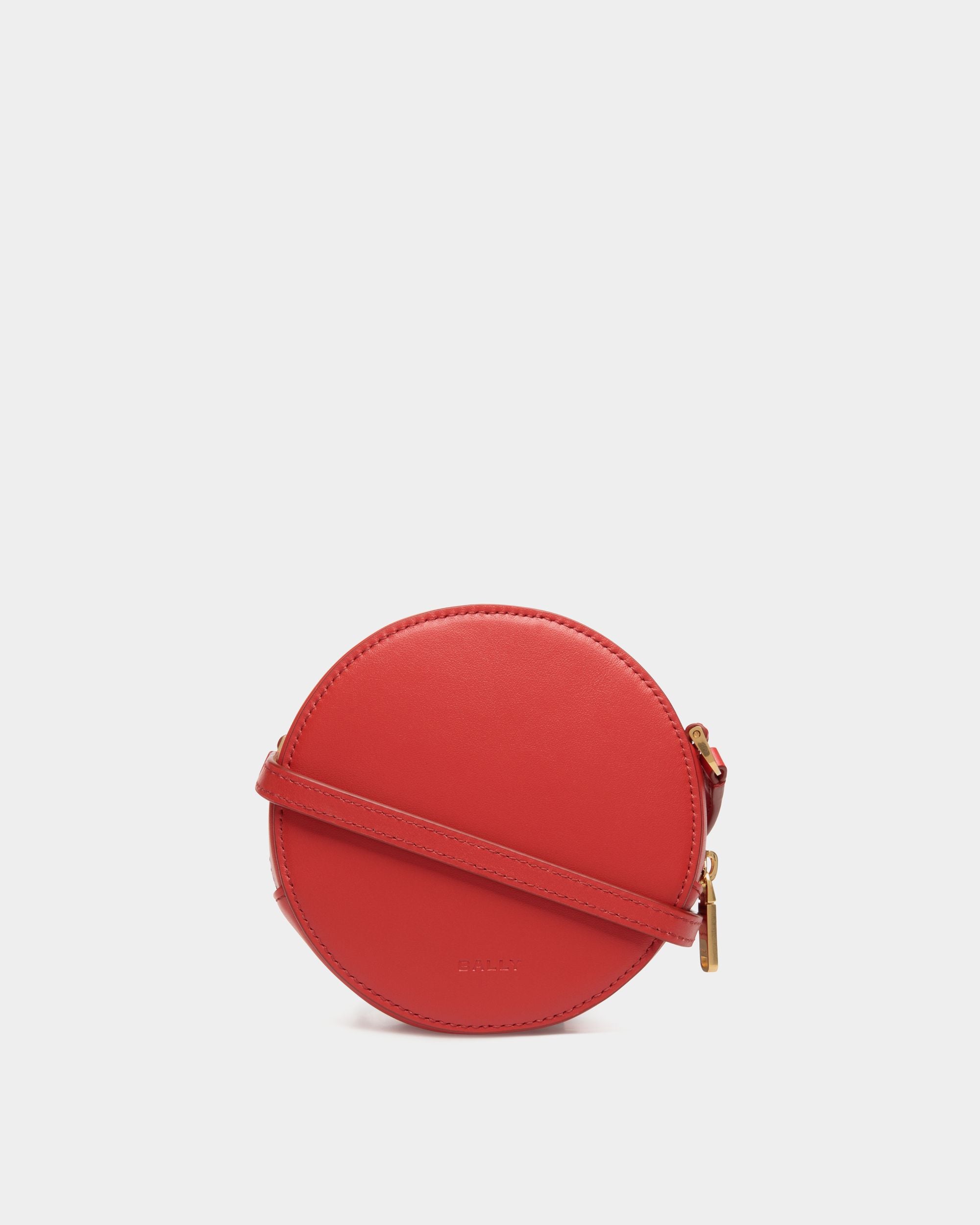 Borsa Mini Rotonda Swissness In Pelle Candy Red Con Borchie - Donna - Bally - 02