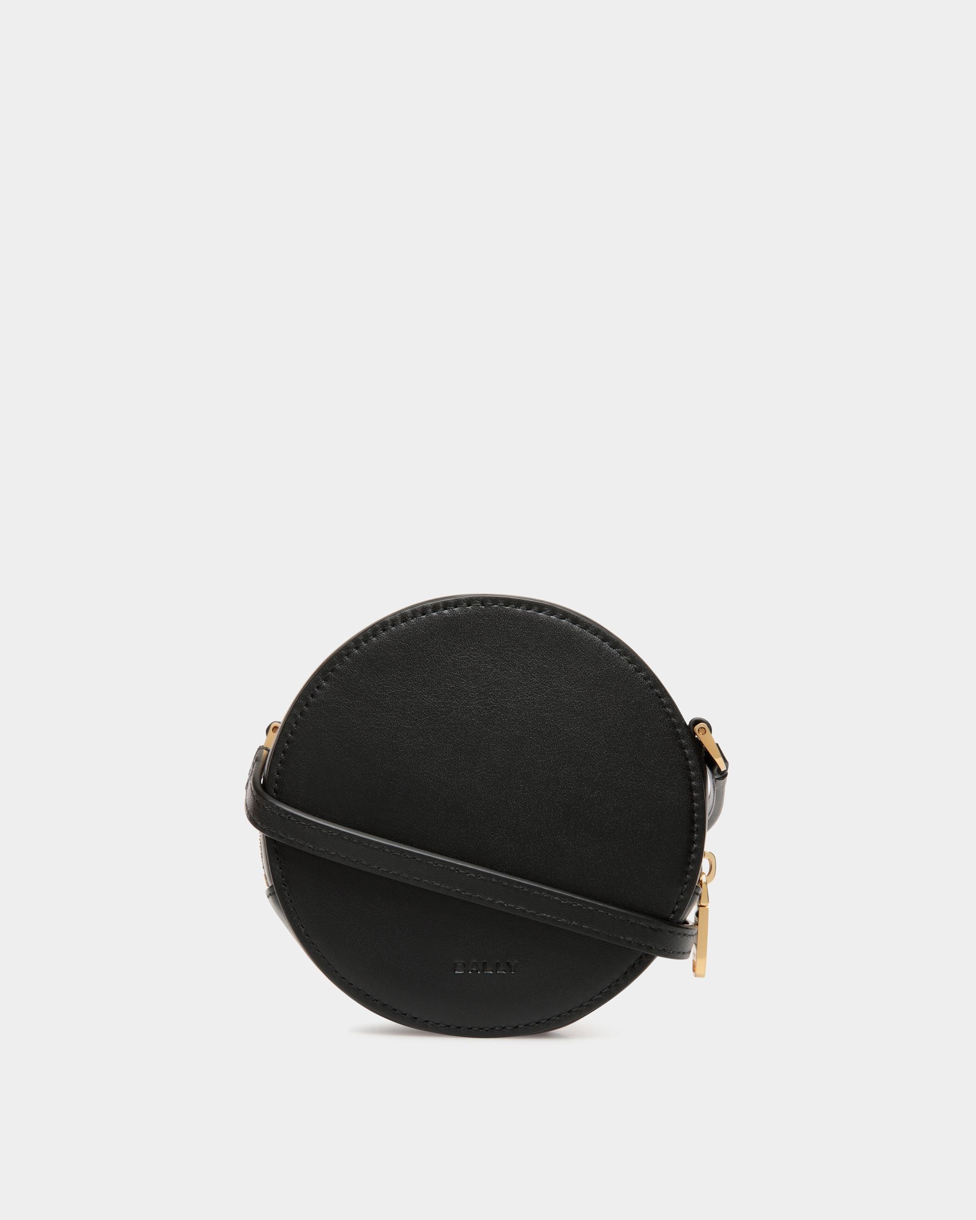 Borsa Mini Rotonda Swissness In Pelle Nera Con Borchie - Donna - Bally - 02
