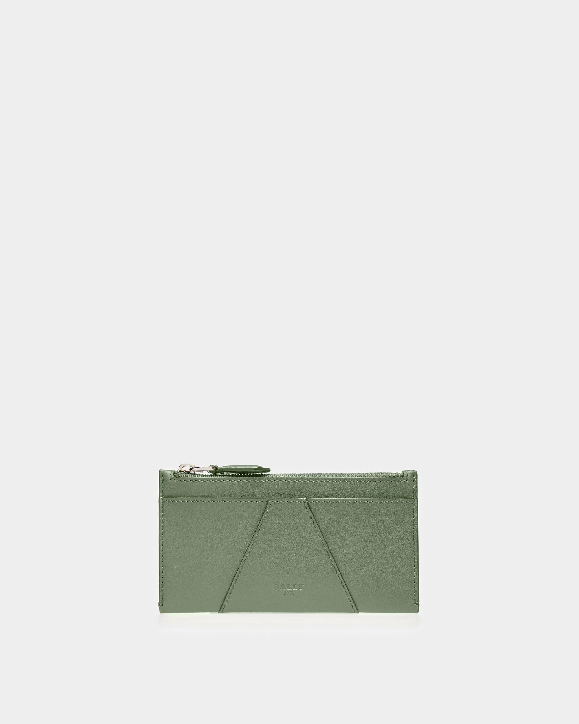Adley Portafoglio In Pelle Verde Salvia - Donna - Bally - 01