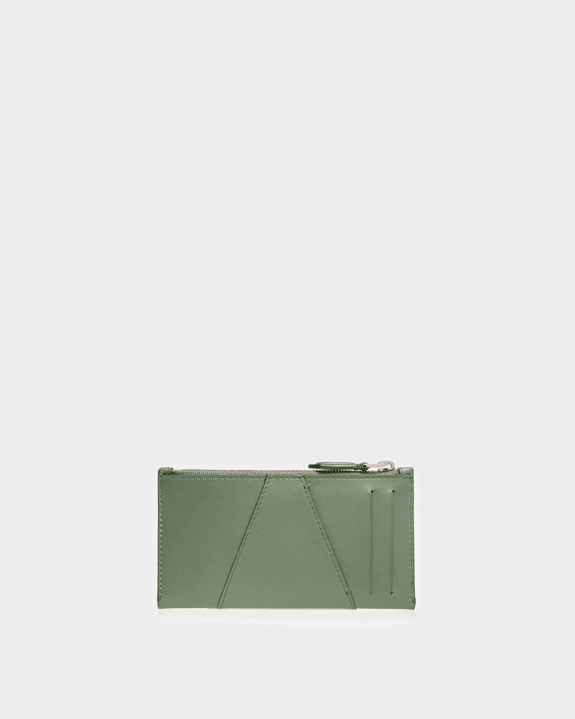 Adley Portafoglio In Pelle Verde Salvia - Donna - Bally - 02