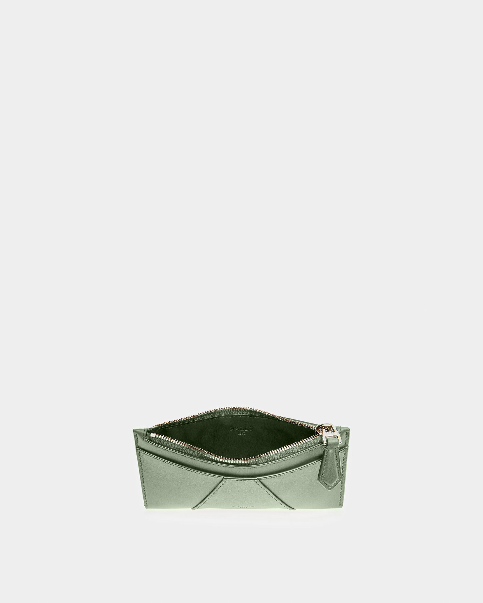 Adley Portafoglio In Pelle Verde Salvia - Donna - Bally - 03