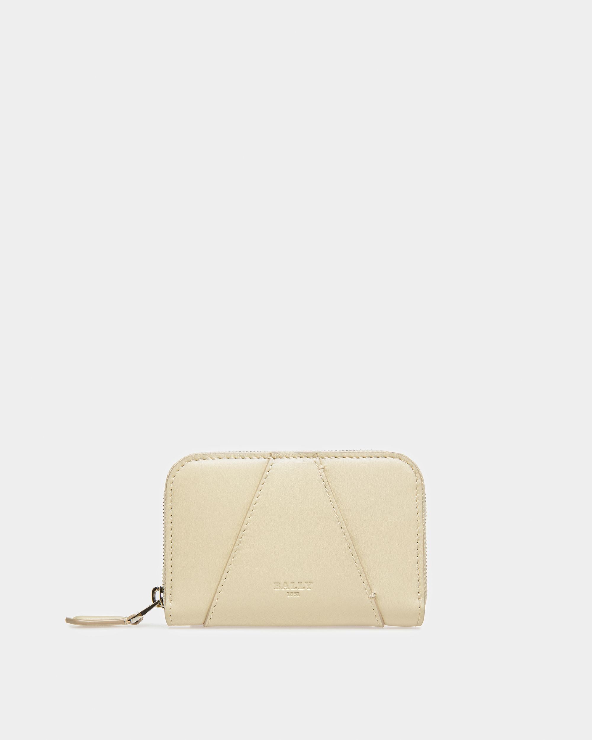 Angye Portafoglio In Pelle Beige Scuro - Donna - Bally - 01