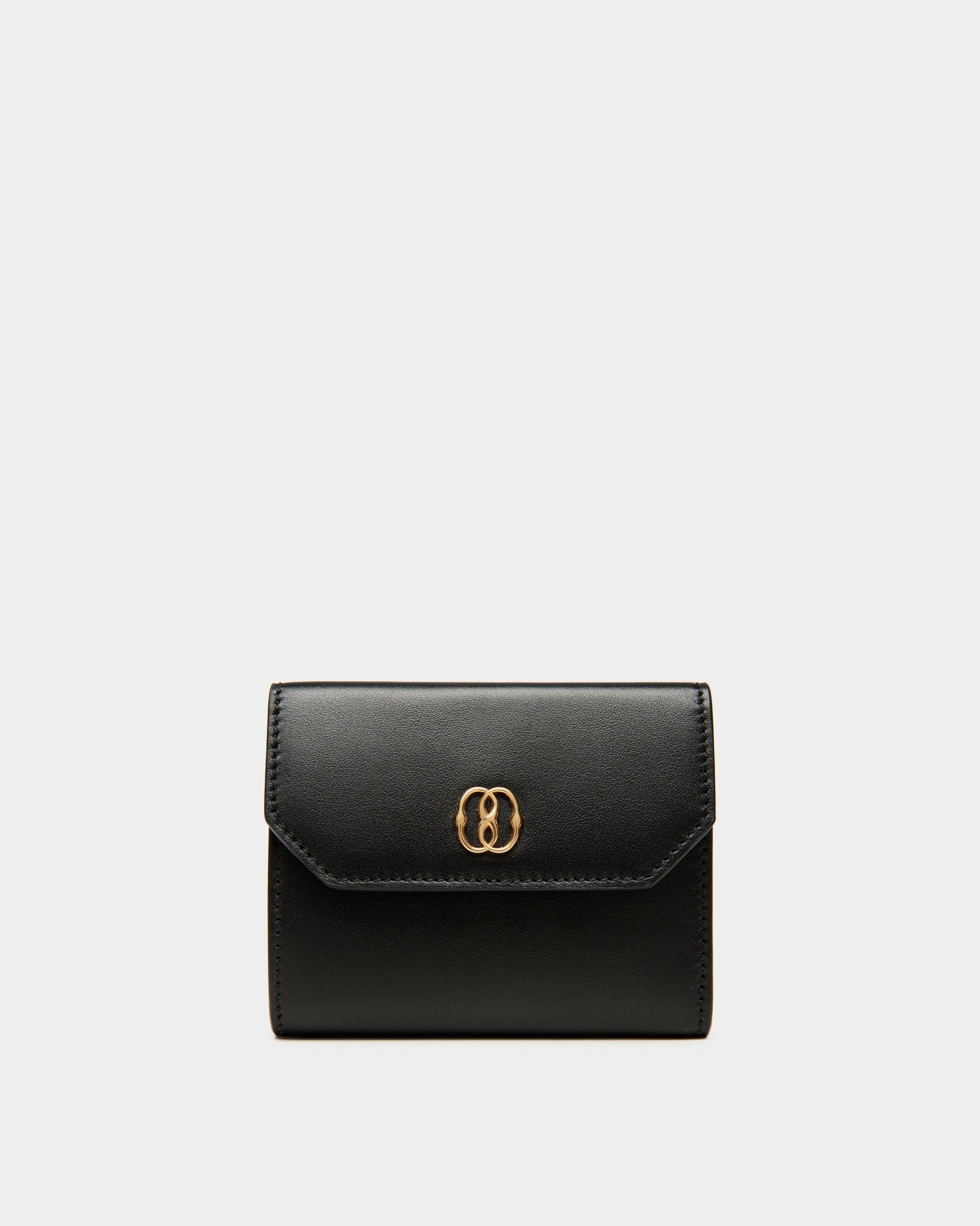 Portafoglio Emblem In Pelle Nera - Donna - Bally - 01