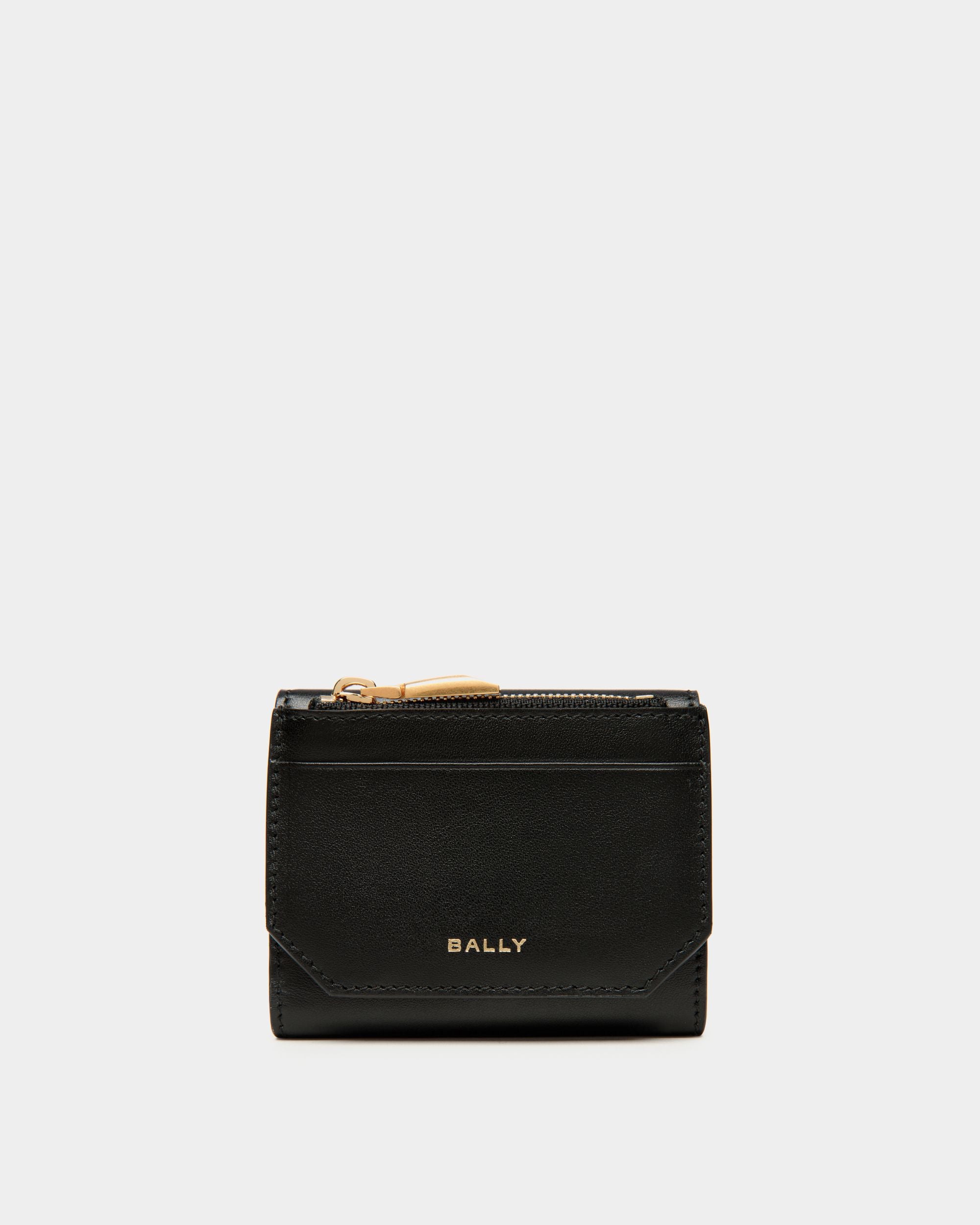 Portafoglio Emblem In Pelle Nera - Donna - Bally - 02