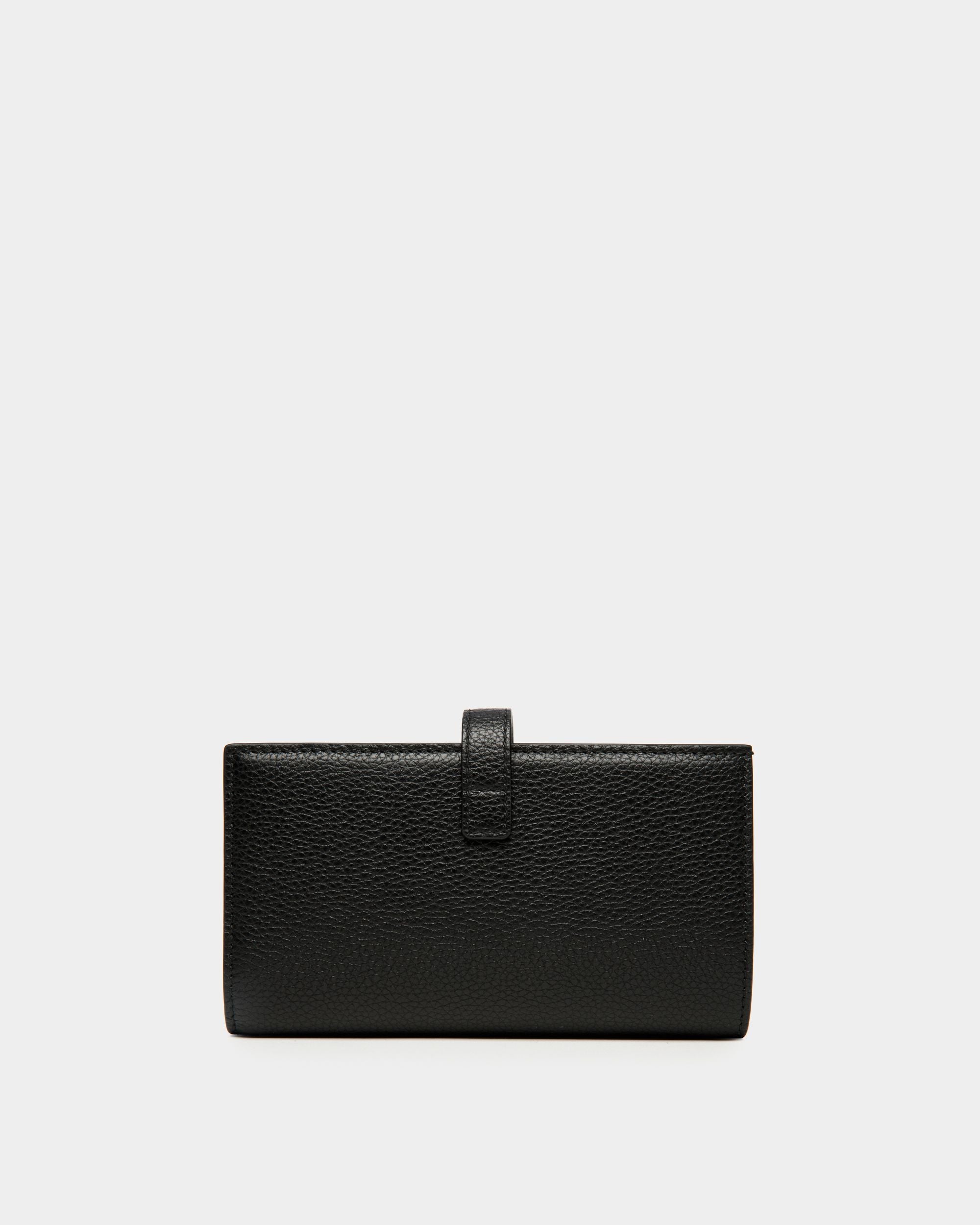 Portafoglio Lungo Lock Me In Pelle Granata Nera - Donna - Bally - 02