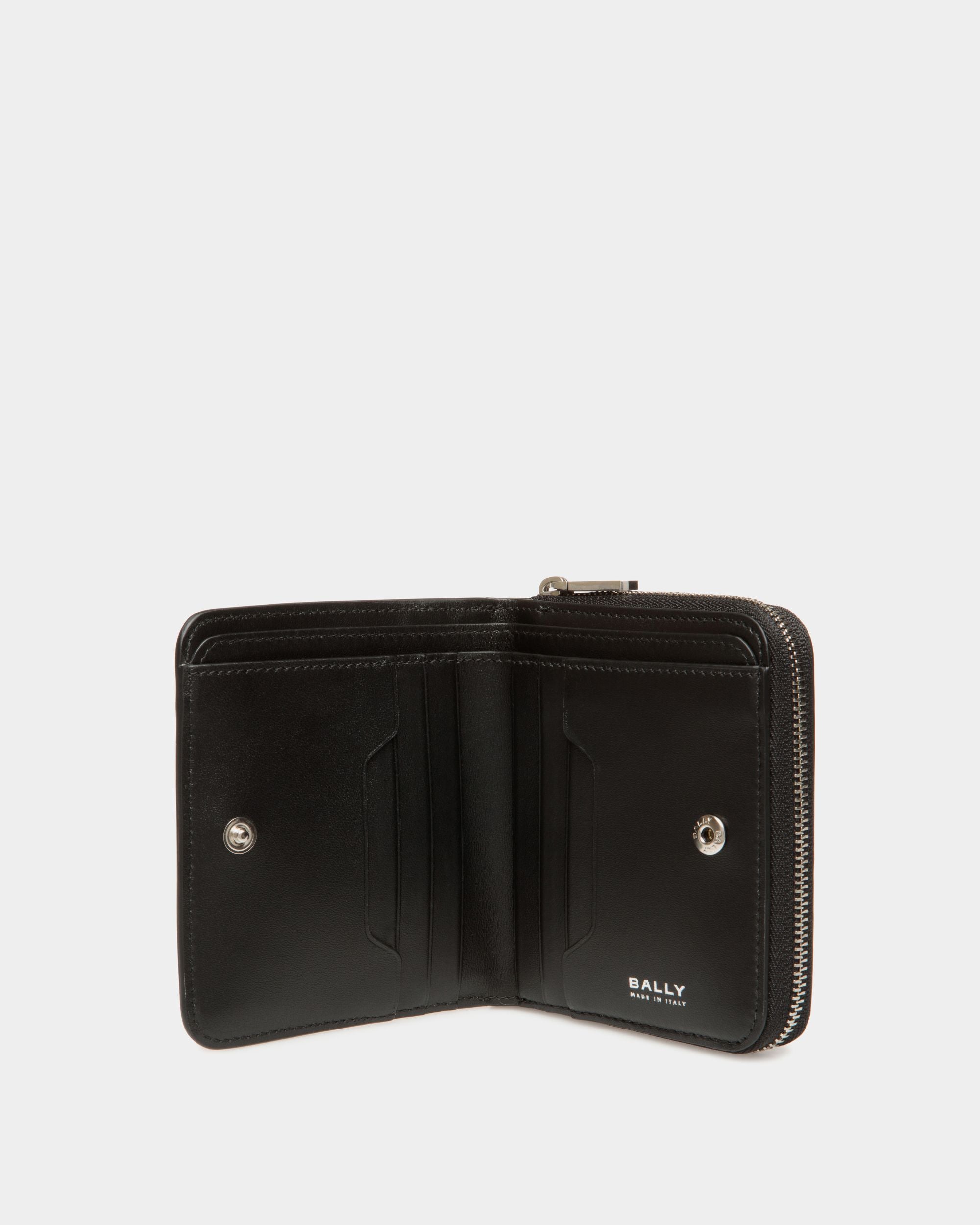 Portafoglio Swissness In Pelle Nera Con Borchie - Donna - Bally - 03