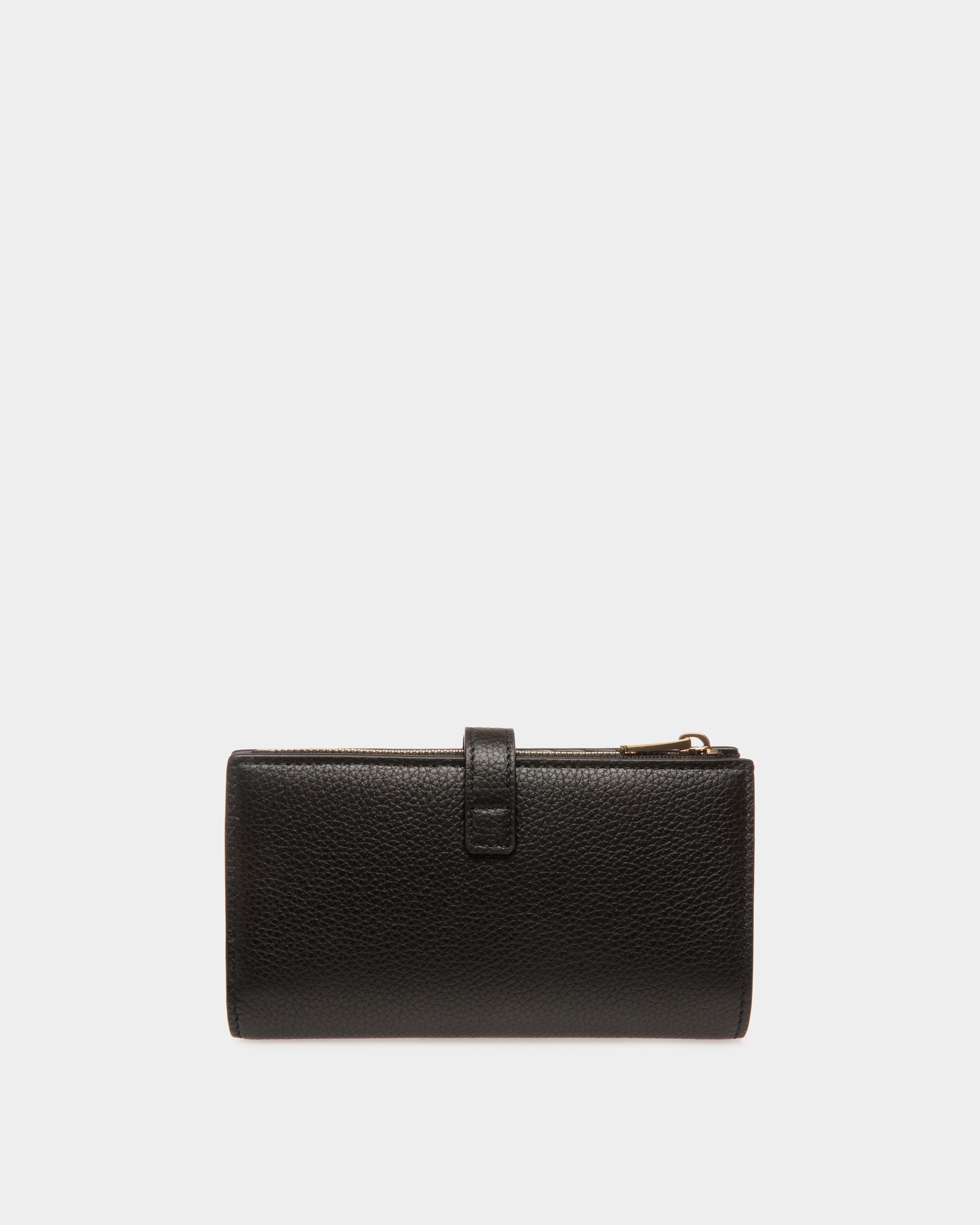 Portafoglio Lungo Lock Me In Pelle Granata Nera - Donna - Bally - 02