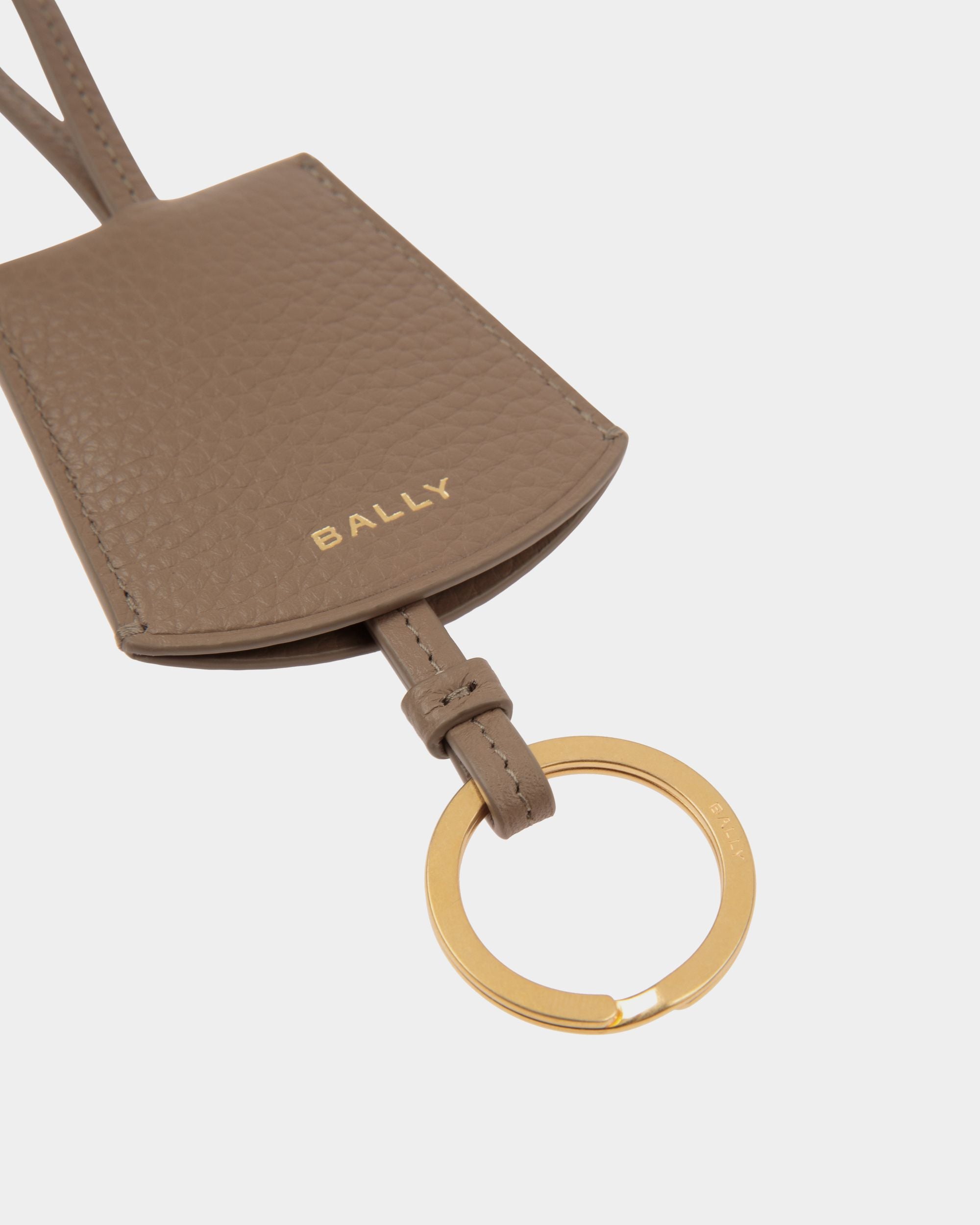 Portachiavi In Pelle Granata Beige - Donna - Bally - 03