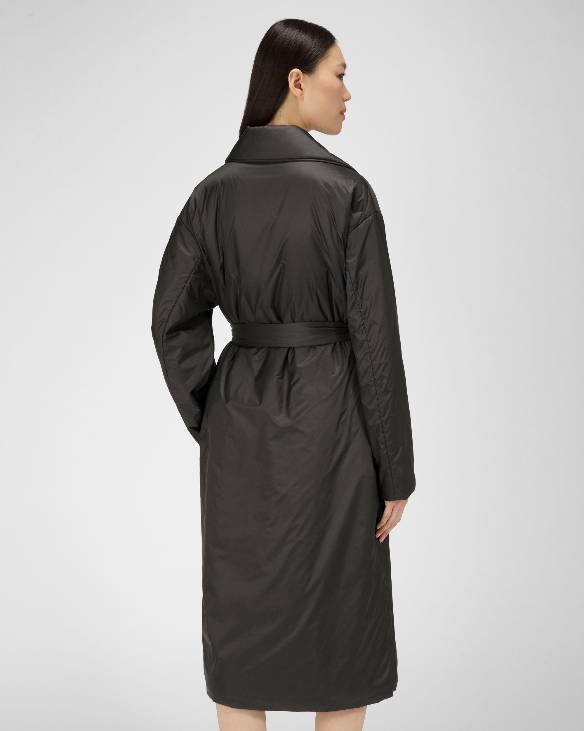 Cappotto A Vestaglia Imbottito Di Nylon Nero - Donna - Bally - 03