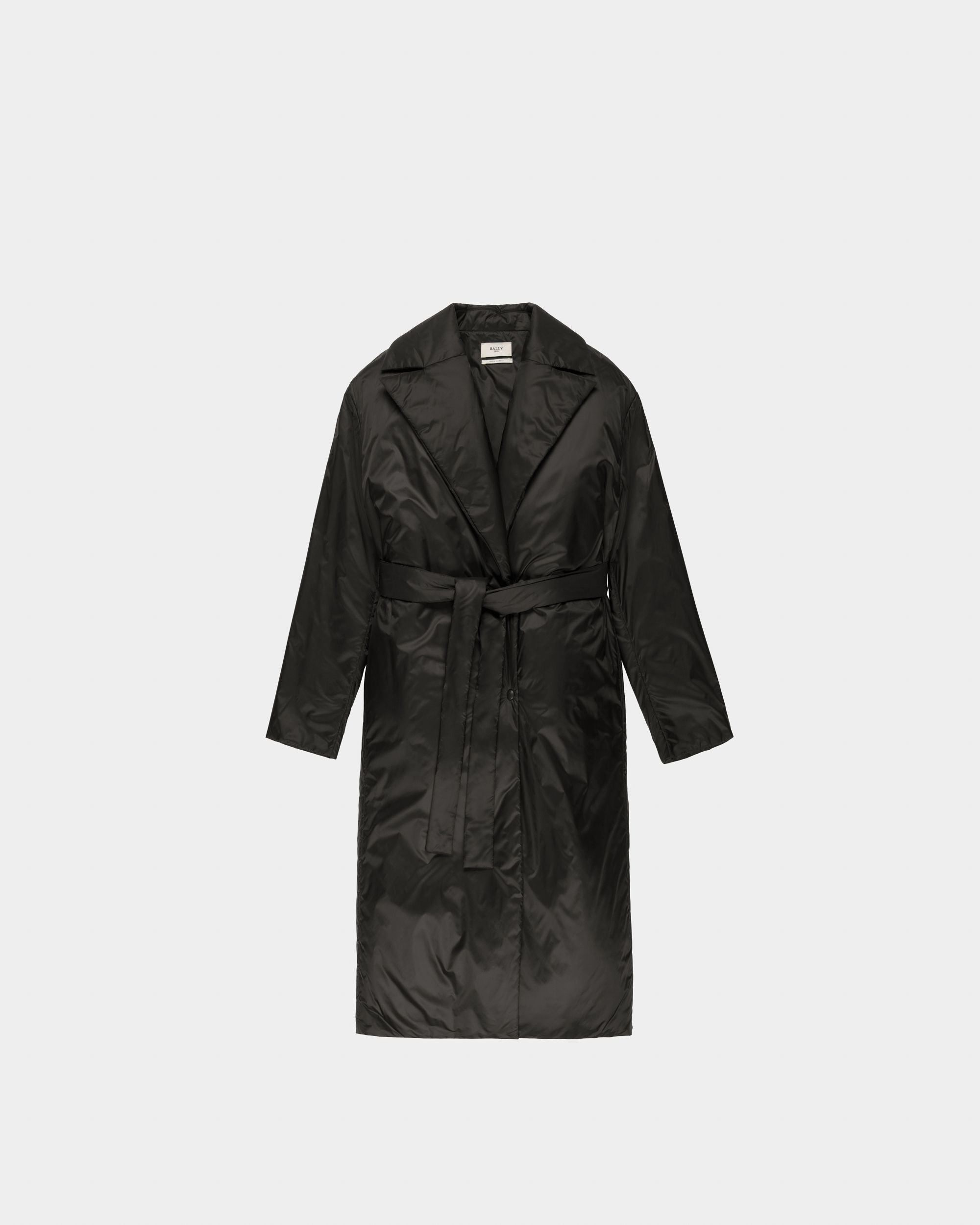 Cappotto A Vestaglia Imbottito Di Nylon Nero - Donna - Bally - 04