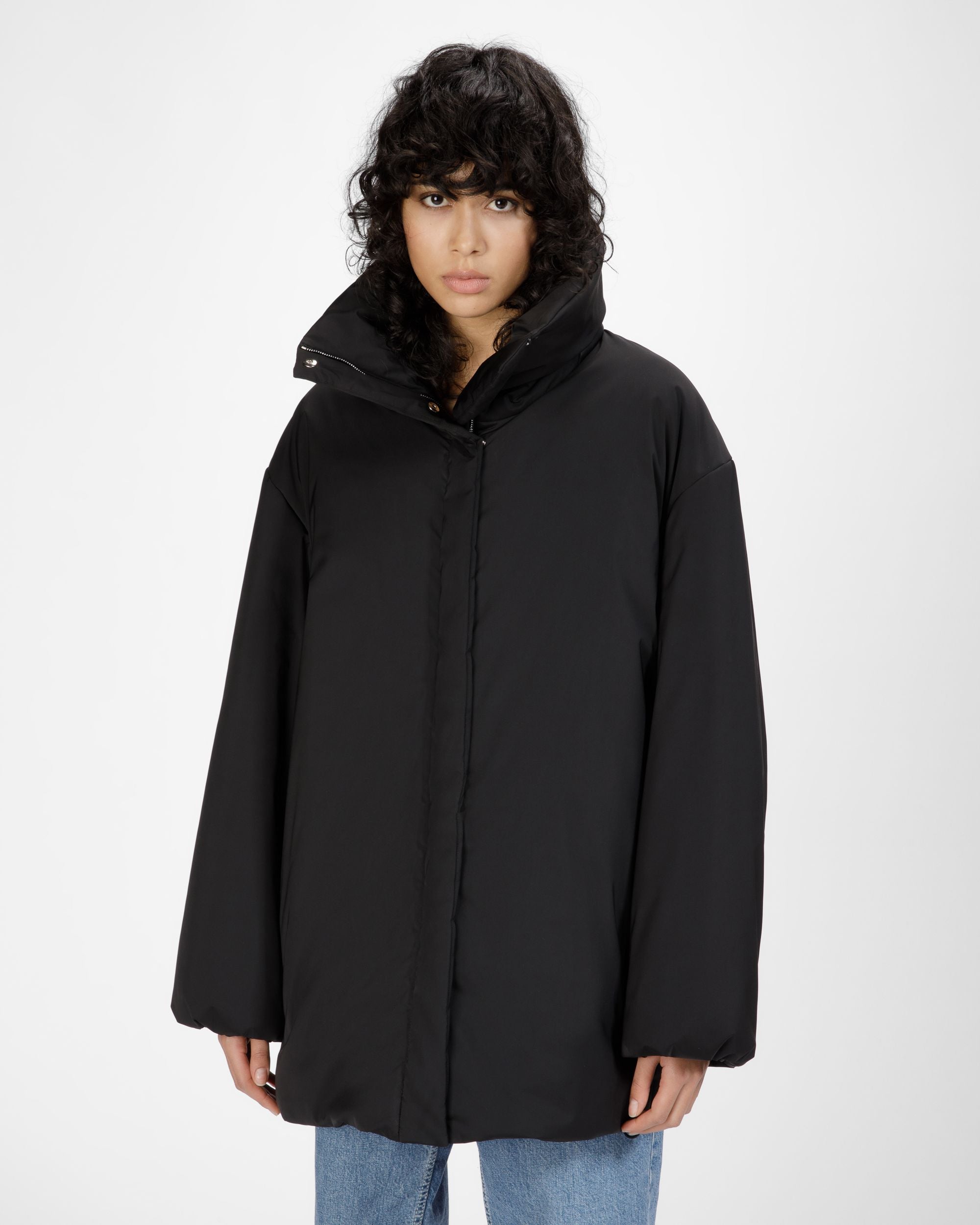 Cappotto Imbottito In Poliestere Nero - Donna - Bally - 02