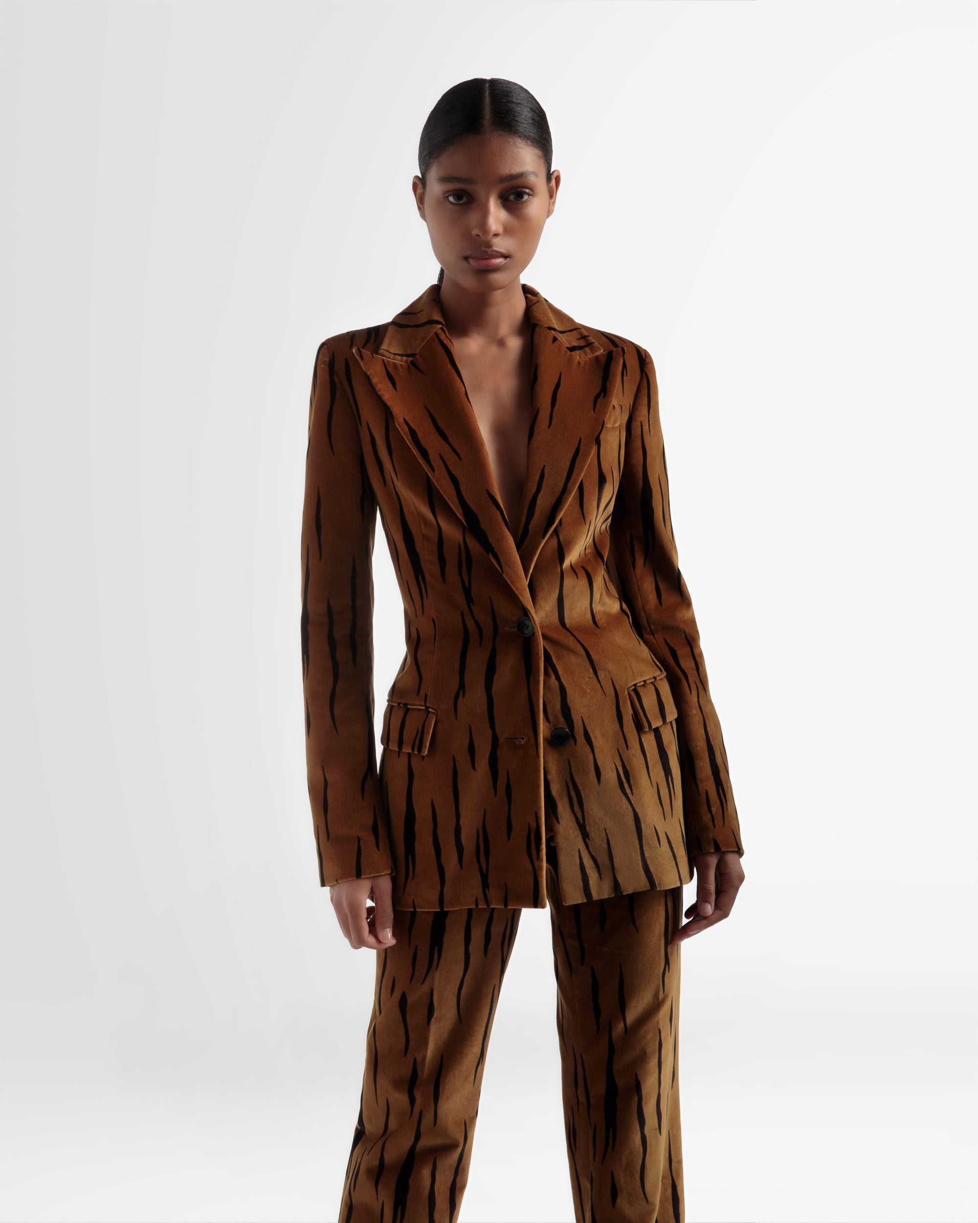 Blazer Stampato In Velluto - Donna - Bally - 02