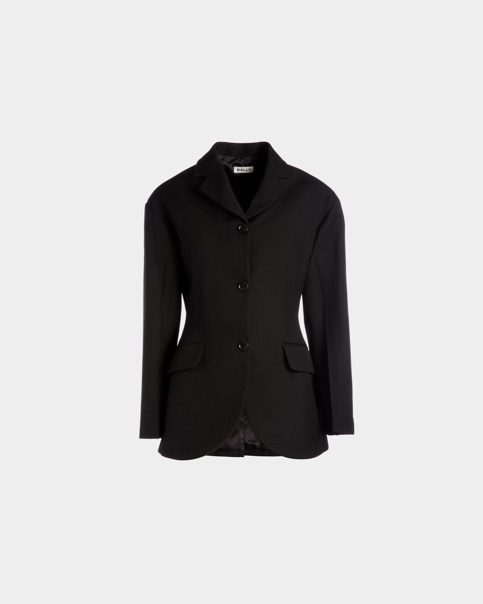 Blazer In Lana Nera - Donna - Bally - 01