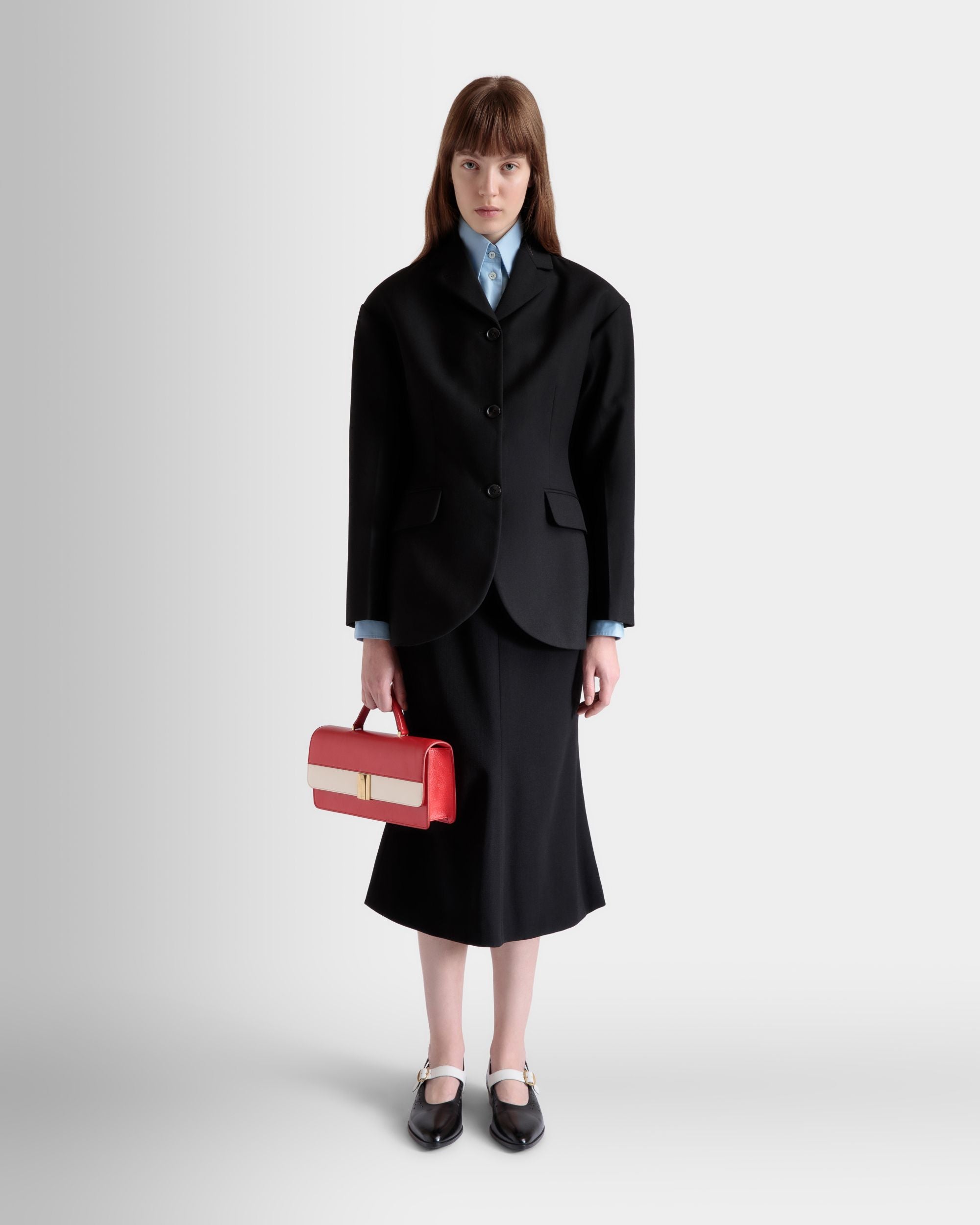 Blazer In Lana Nera - Donna - Bally - 02