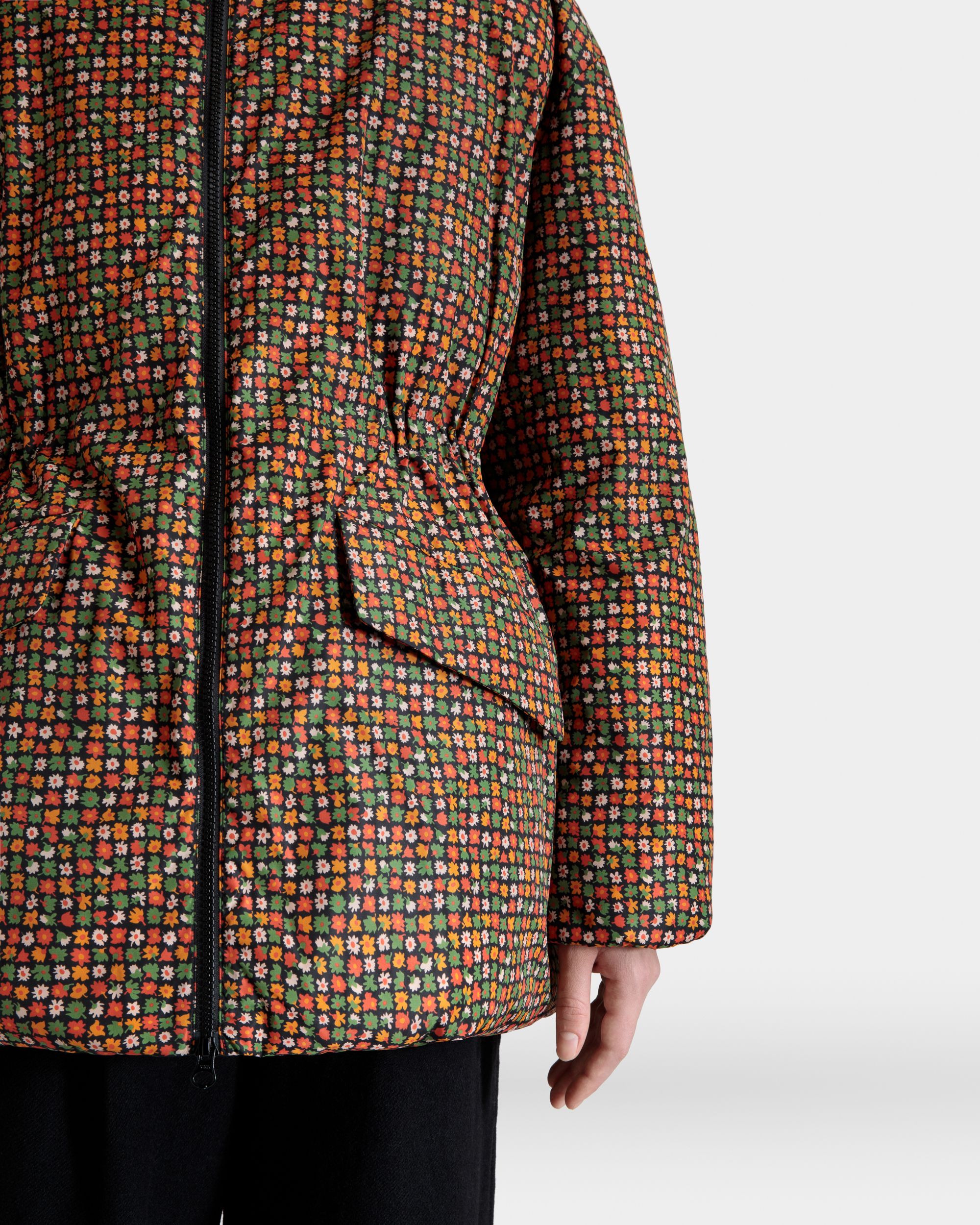 Piumino Winter Capsule In Nylon Riciclato Multicolore Con Ricamo Alpine Flowers - Donna - Bally - 02