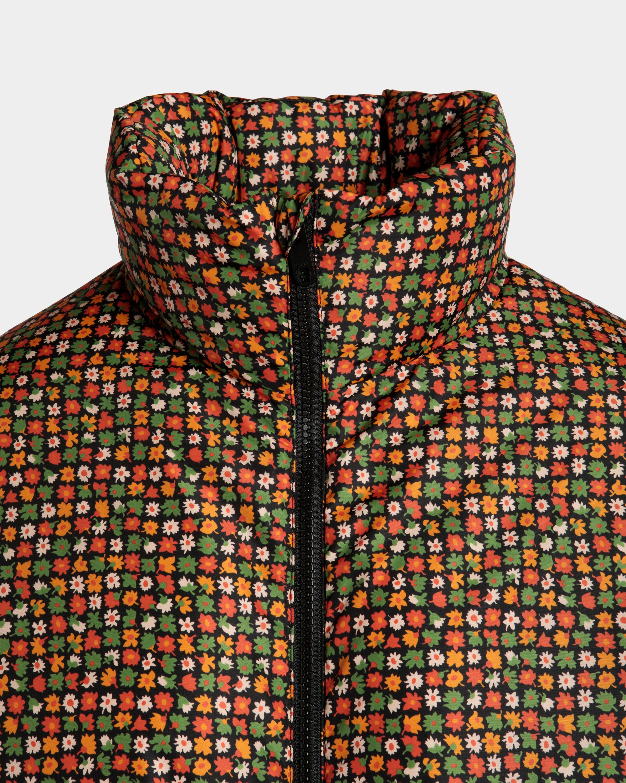 Piumino Winter Capsule In Nylon Riciclato Multicolore Con Ricamo Alpine Flowers - Donna - Bally - 03
