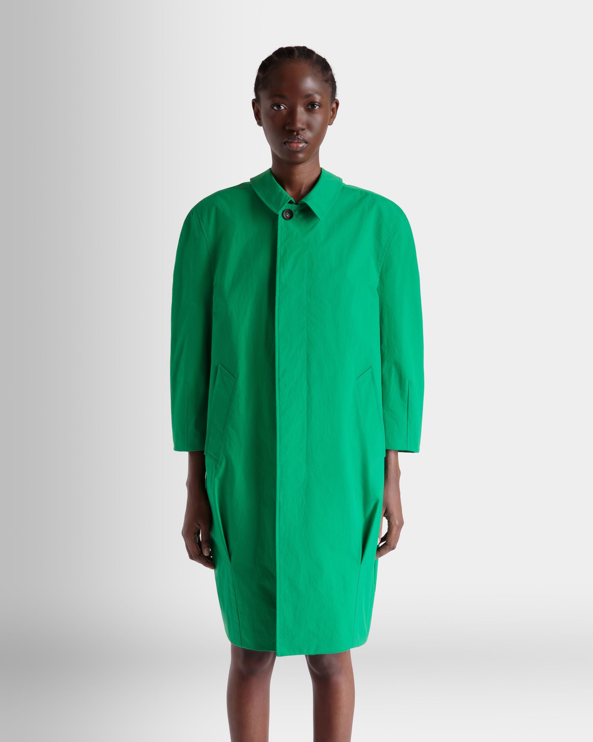 Cappotto In Poliestere Emerald Green - Donna - Bally - 05