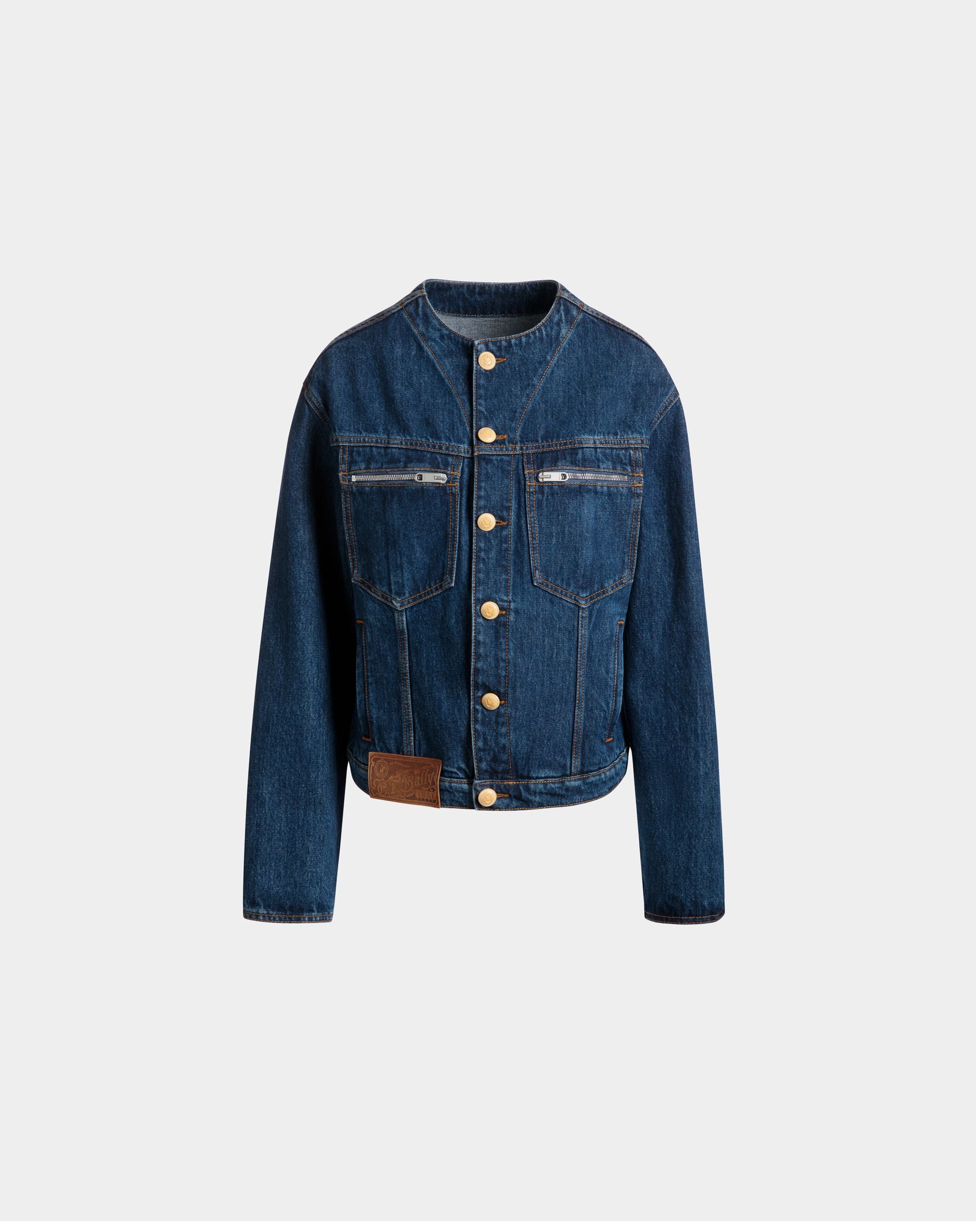 Giacca Denim In Cotone Navy Blue - Donna - Bally - 01