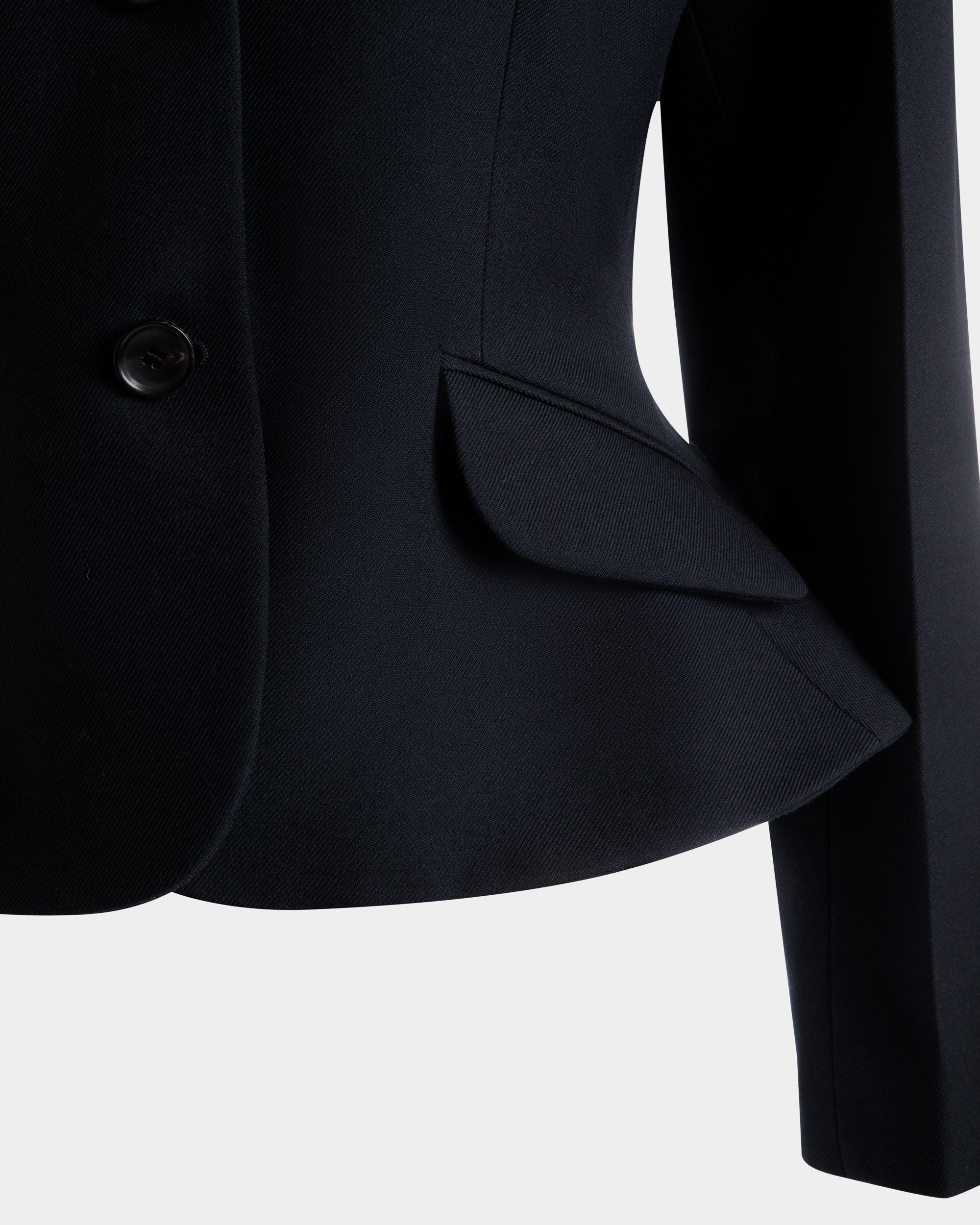 Blazer In Lana Navy Blue - Donna - Bally - 04
