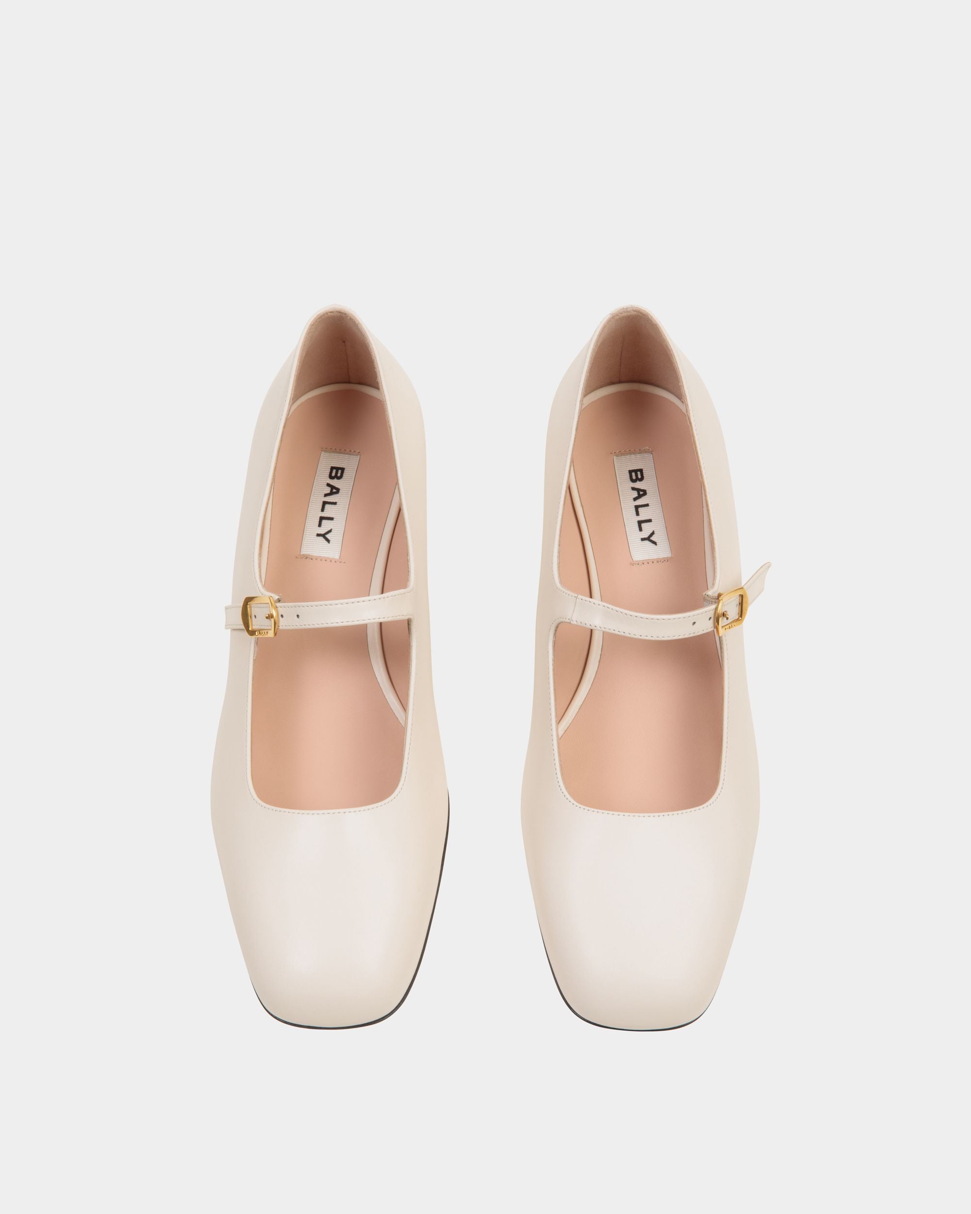 Décolleté Ballyrina In Pelle Bianca - Donna - Bally - 05