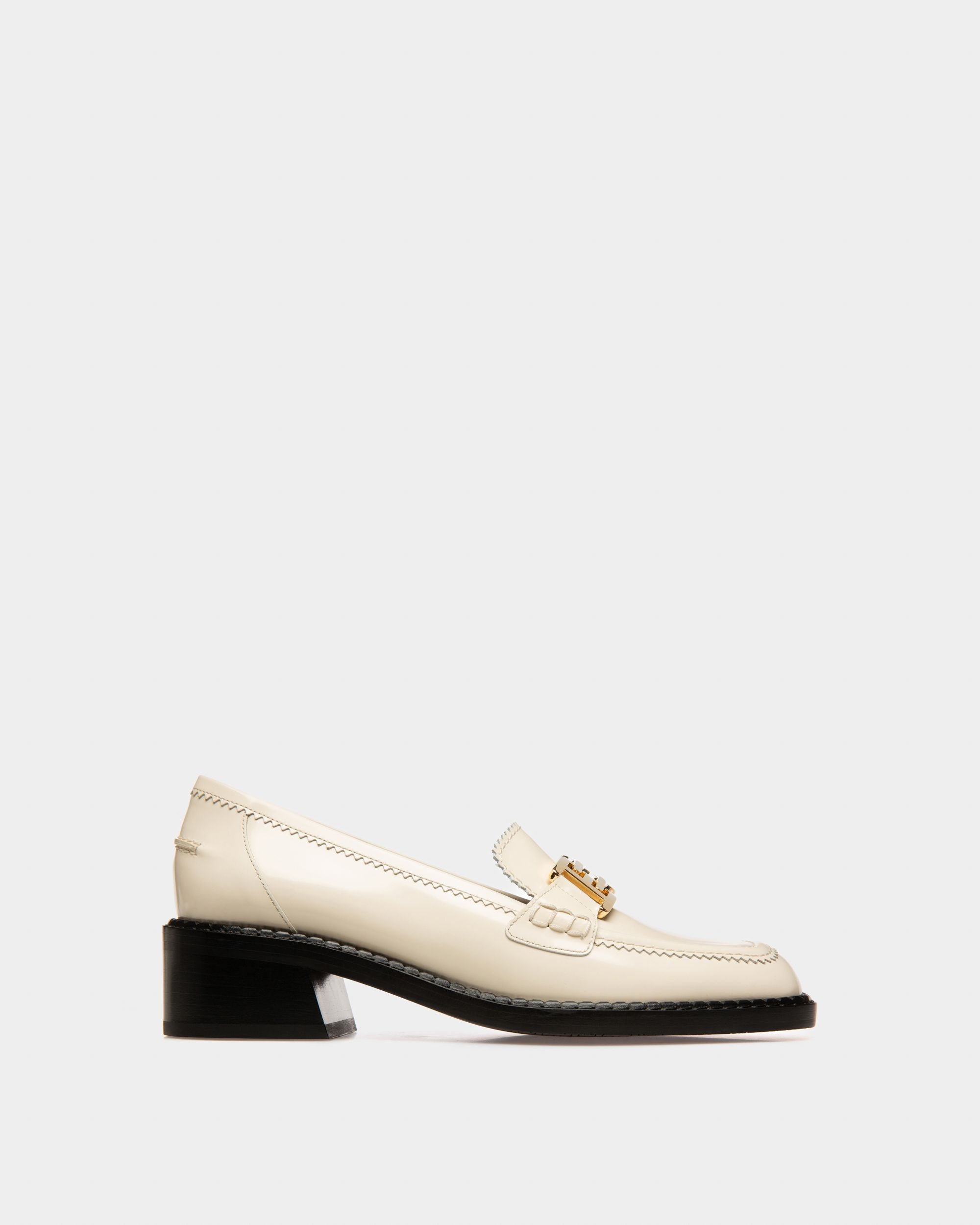 Ellyane Mocassini In Pelle Avorio - Donna - Bally - 01