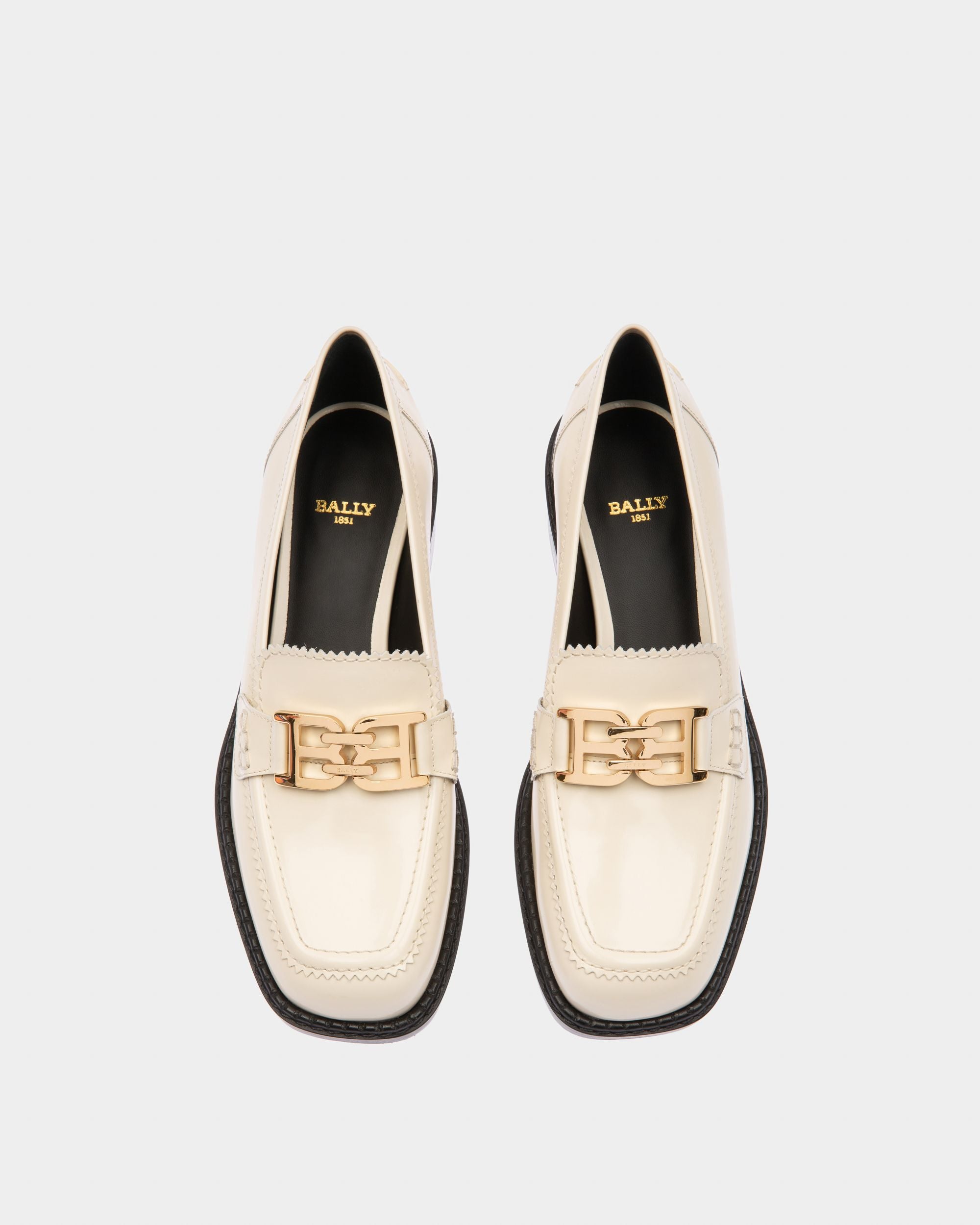 Ellyane Mocassini In Pelle Avorio - Donna - Bally - 03