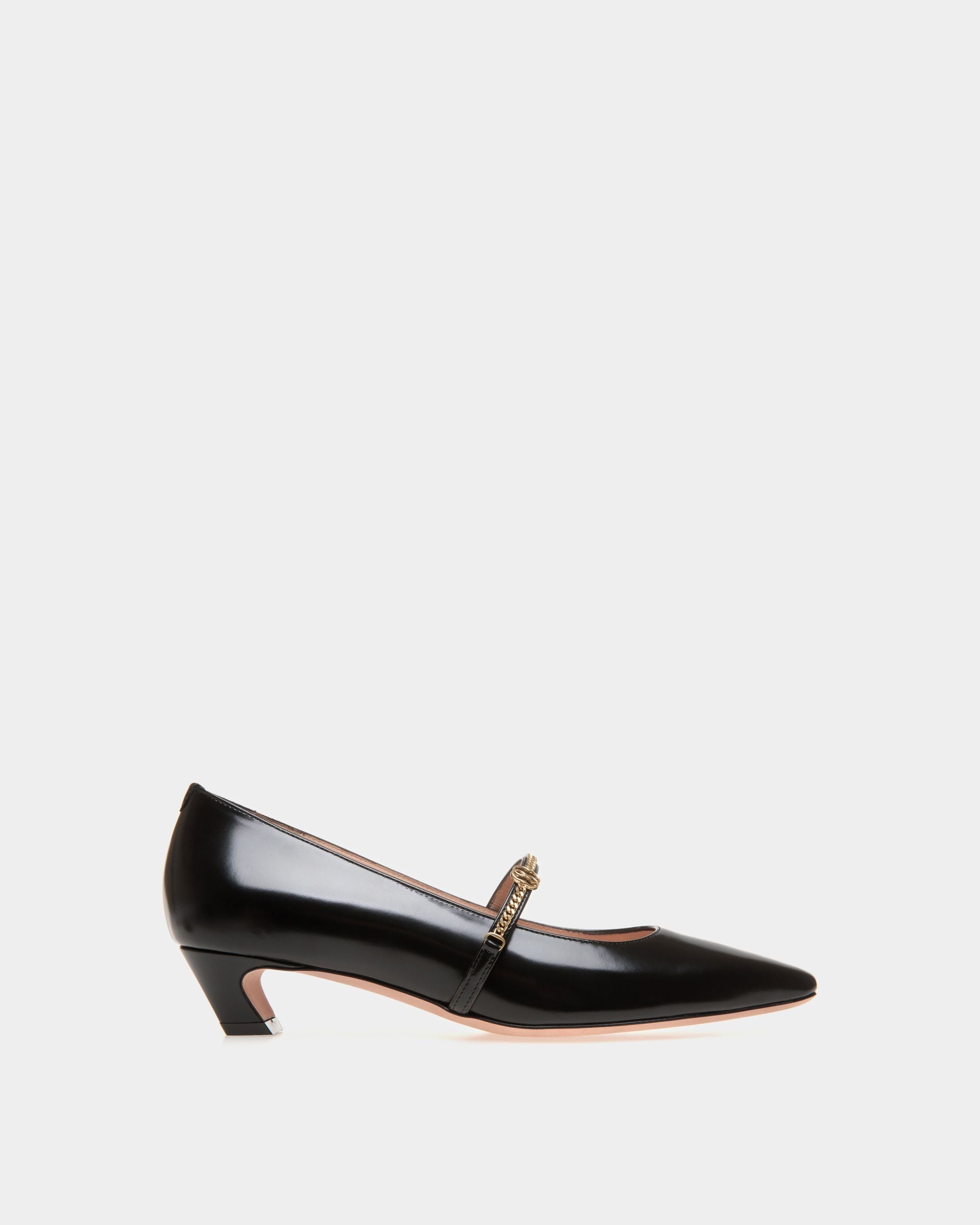 Décolleté Mary Jane Sylt In Pelle Nera - Donna - Bally - 01