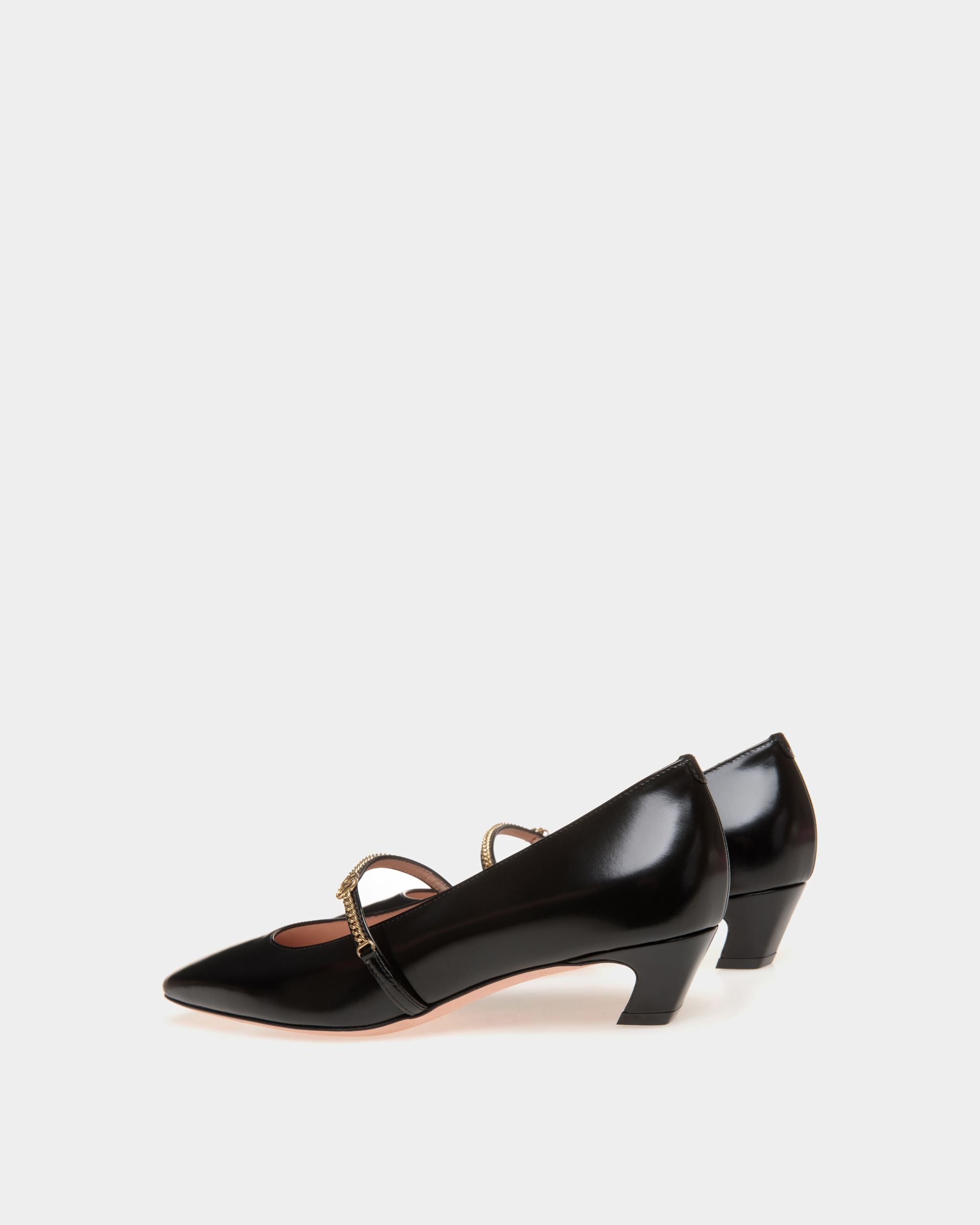 Décolleté Mary Jane Sylt In Pelle Nera - Donna - Bally - 03