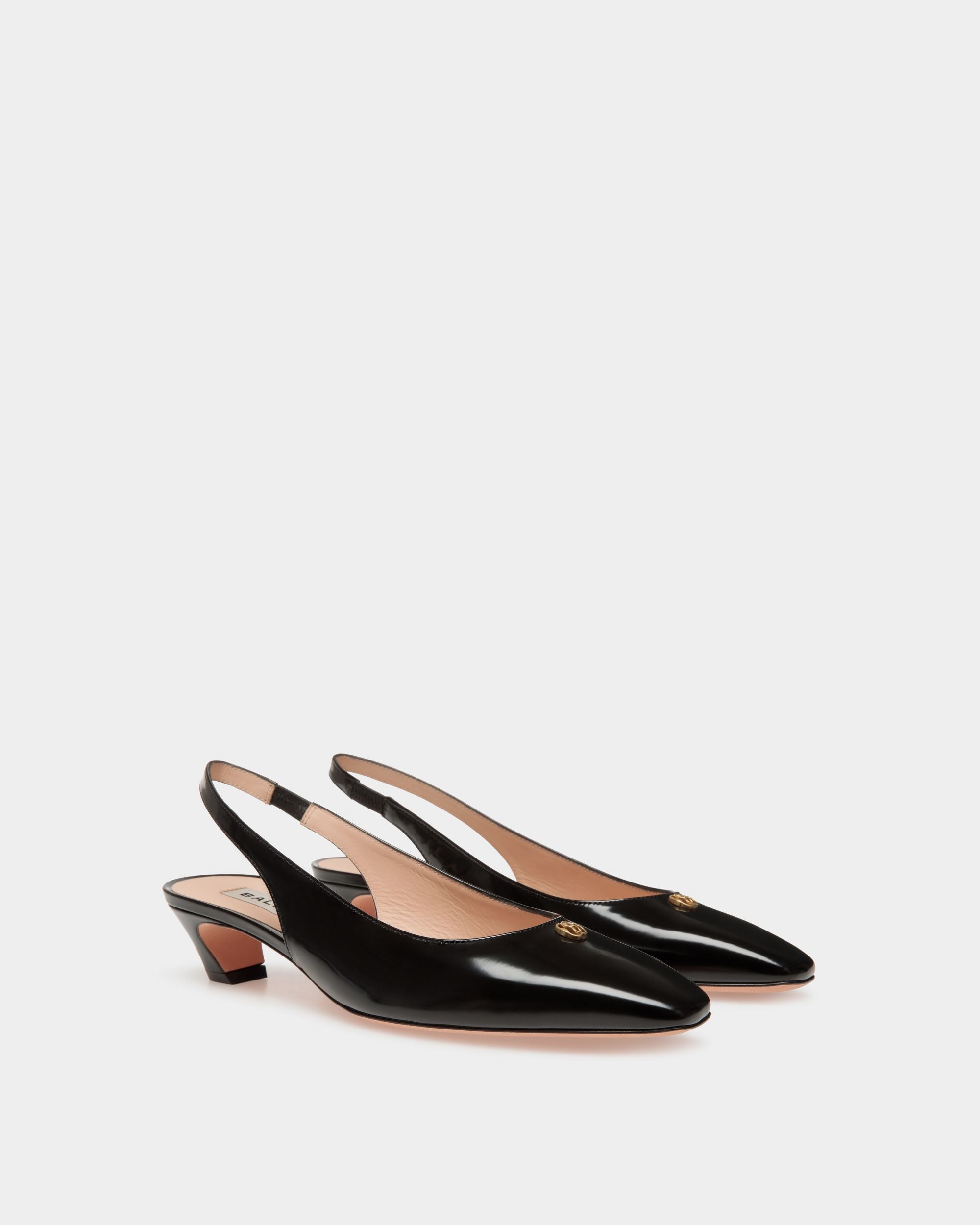 Décolleté Slingback Sylt In Pelle Nera - Donna - Bally - 02
