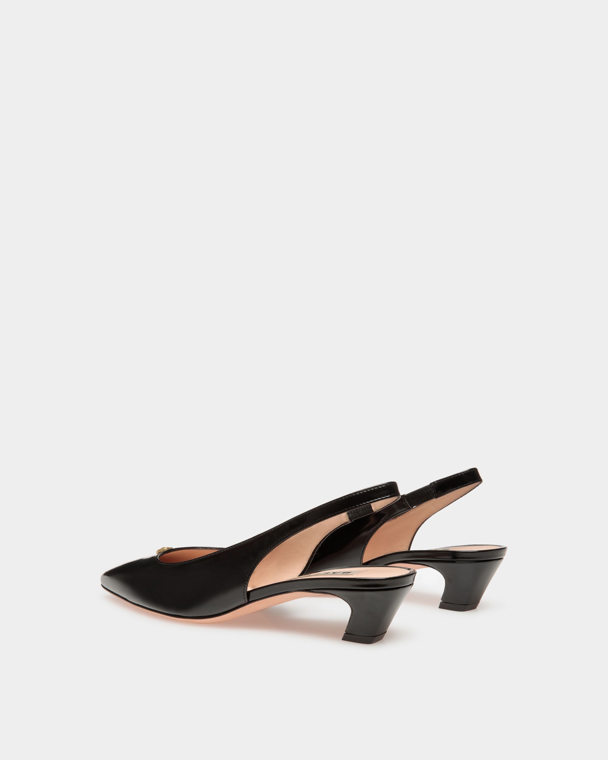 Décolleté Slingback Sylt In Pelle Nera - Donna - Bally - 03